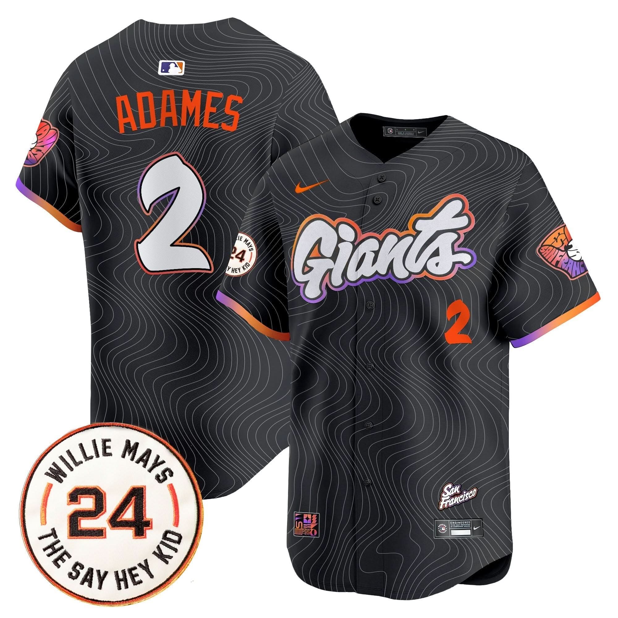 SFG 2025 Willie Mays Patch Vapor Premier Limited Jersey - Stitched