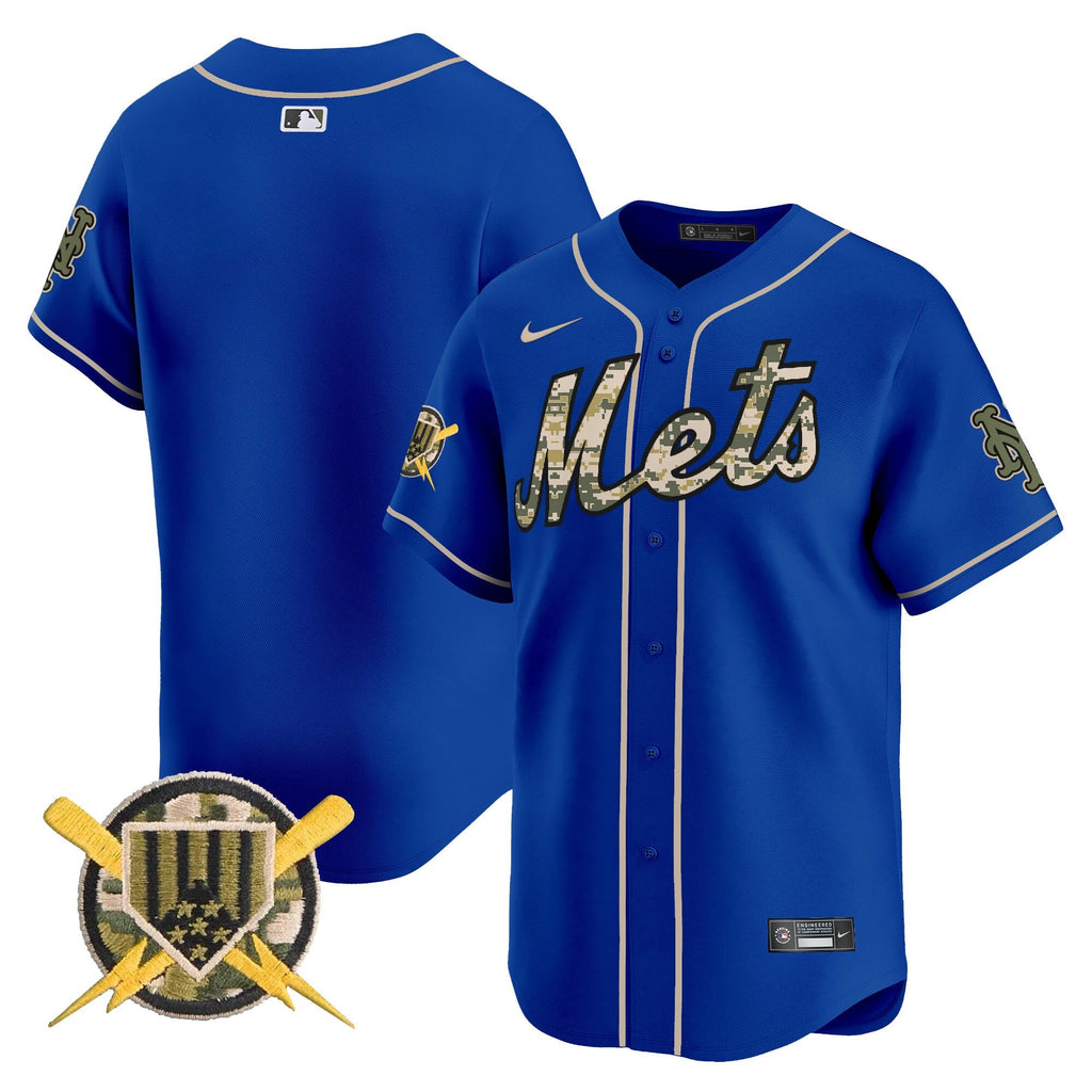 NYM Armed Forces Day Vapor Premier Limited Jersey - Stitched