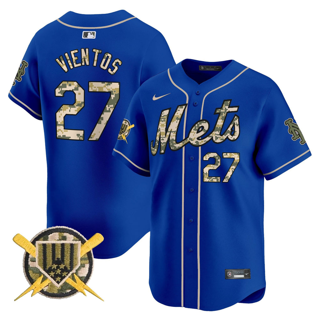 NYM Armed Forces Day Vapor Premier Limited Jersey - Stitched