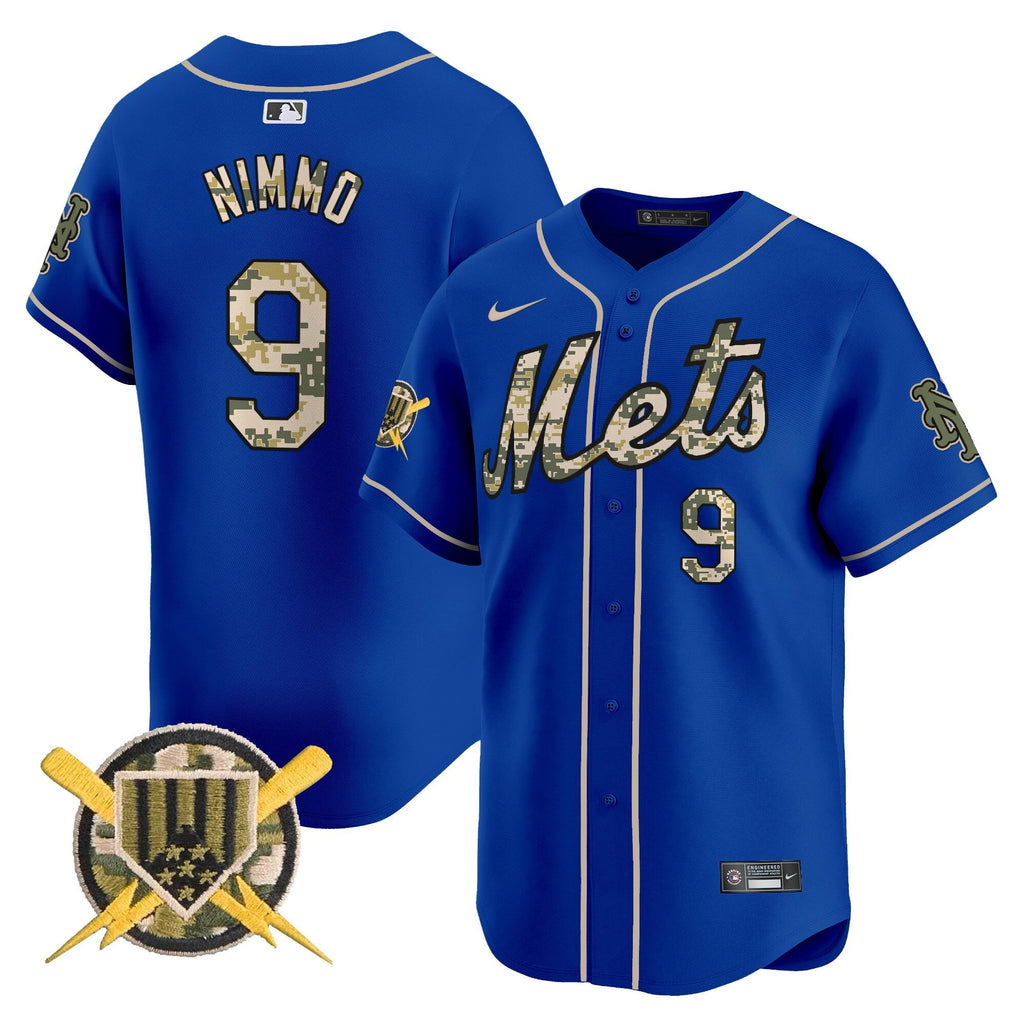 NYM Armed Forces Day Vapor Premier Limited Jersey - Stitched