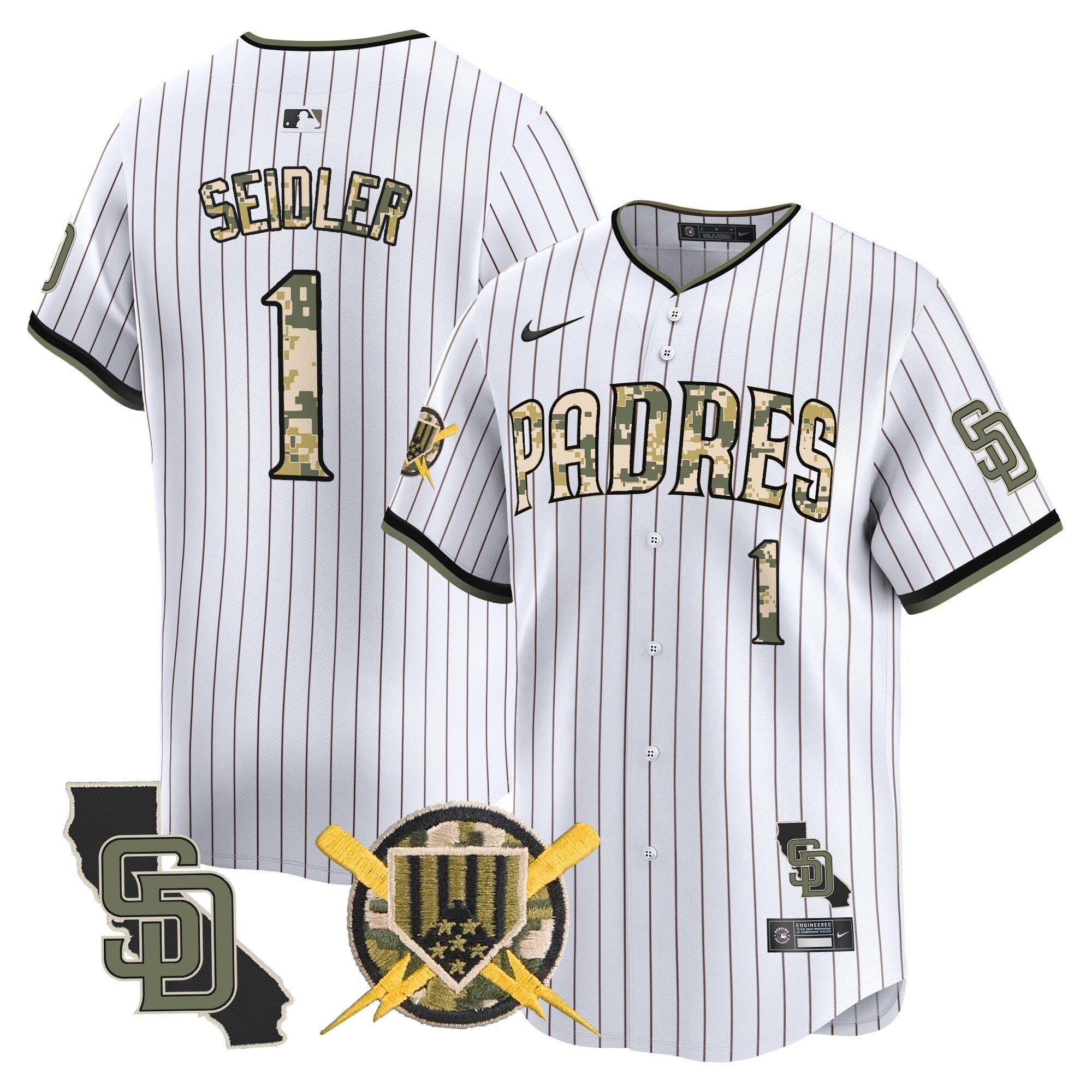 SD Armed Forces Day Vapor Premier Limited Jersey - Stitched