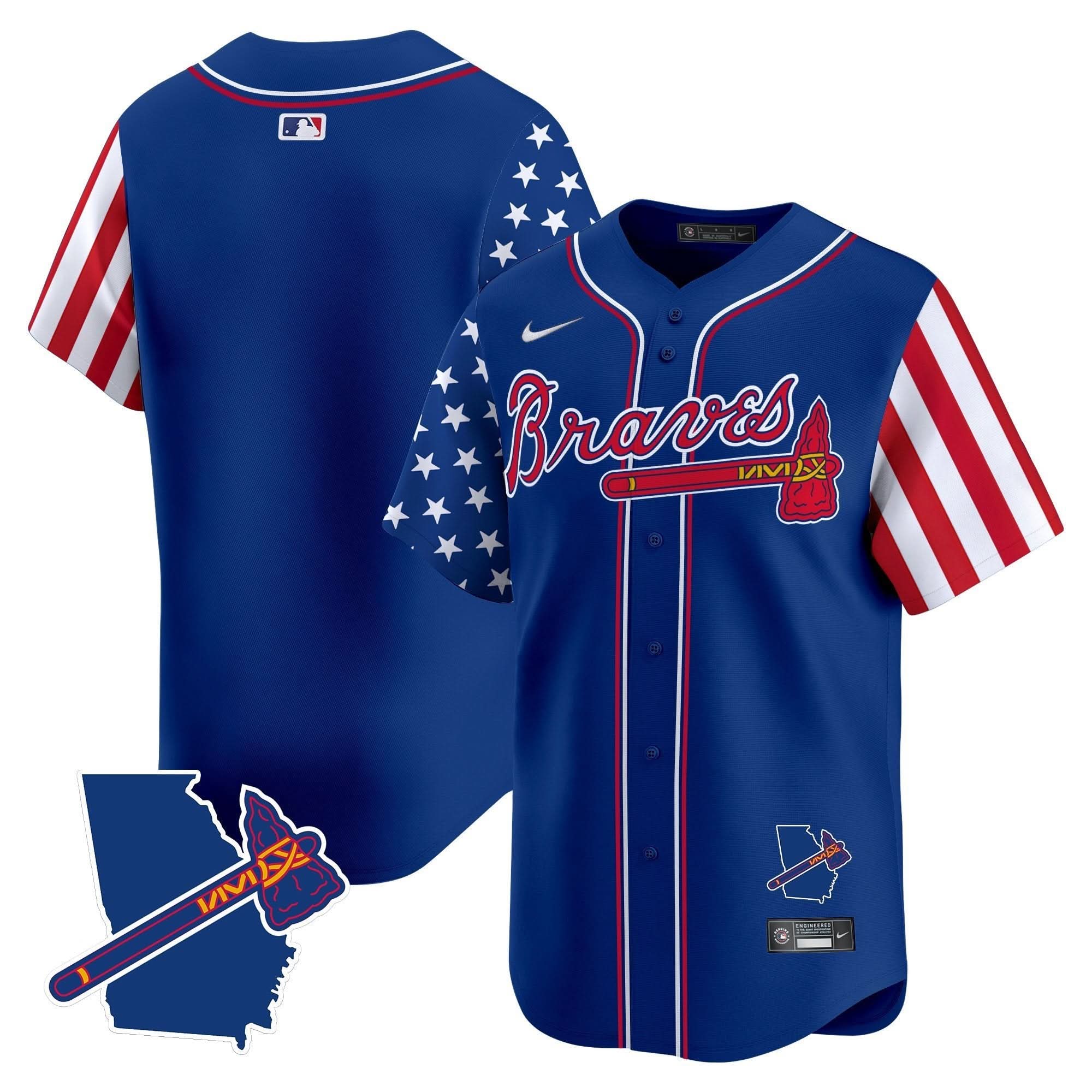 AB 2025 Independence Day Vapor Premier Limited Jersey N1 - Stitched