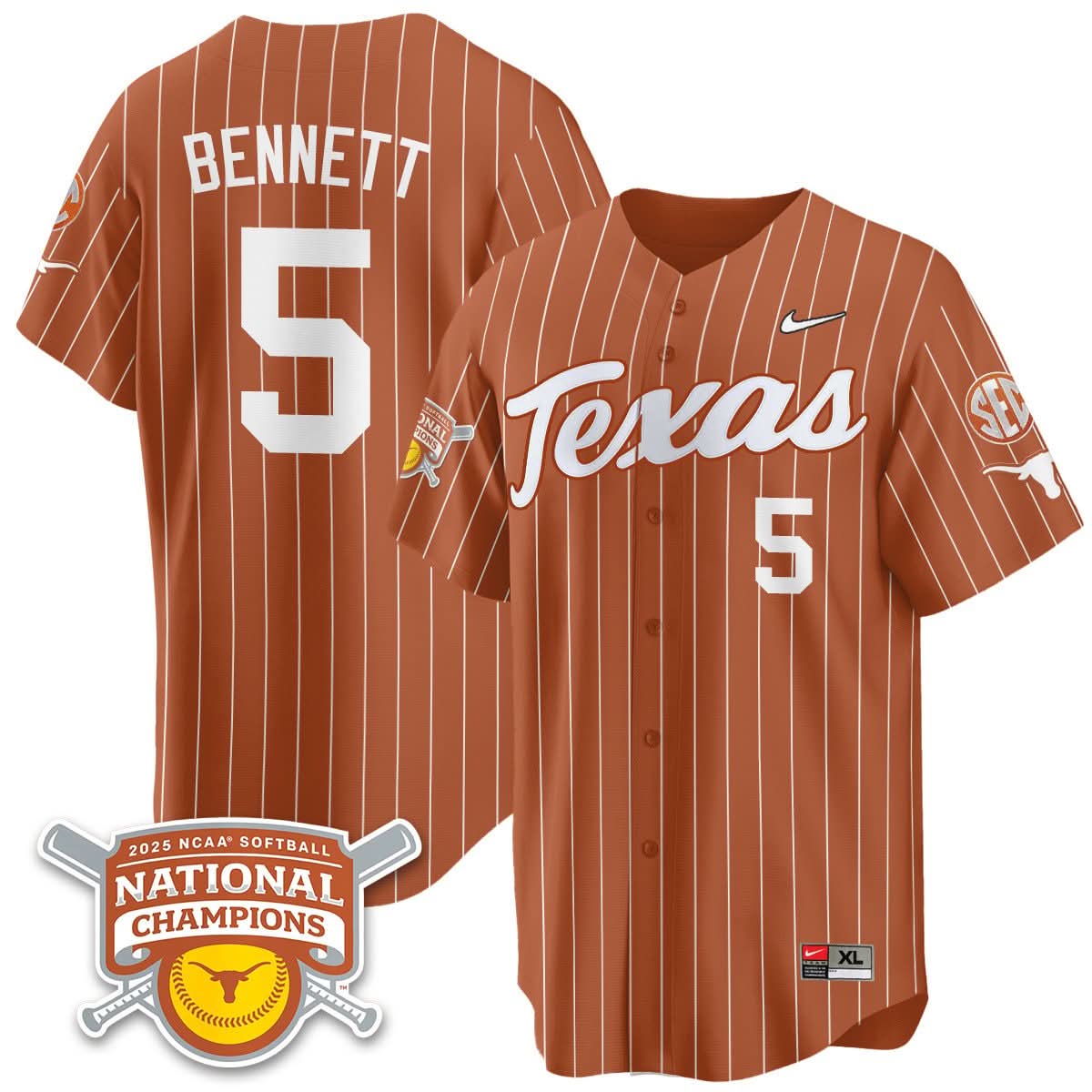 TL Softball 2025 World Series Champions Limited Jersey - Stitched