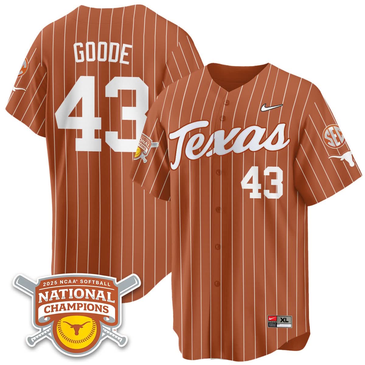 TL Softball 2025 World Series Champions Limited Jersey - Stitched