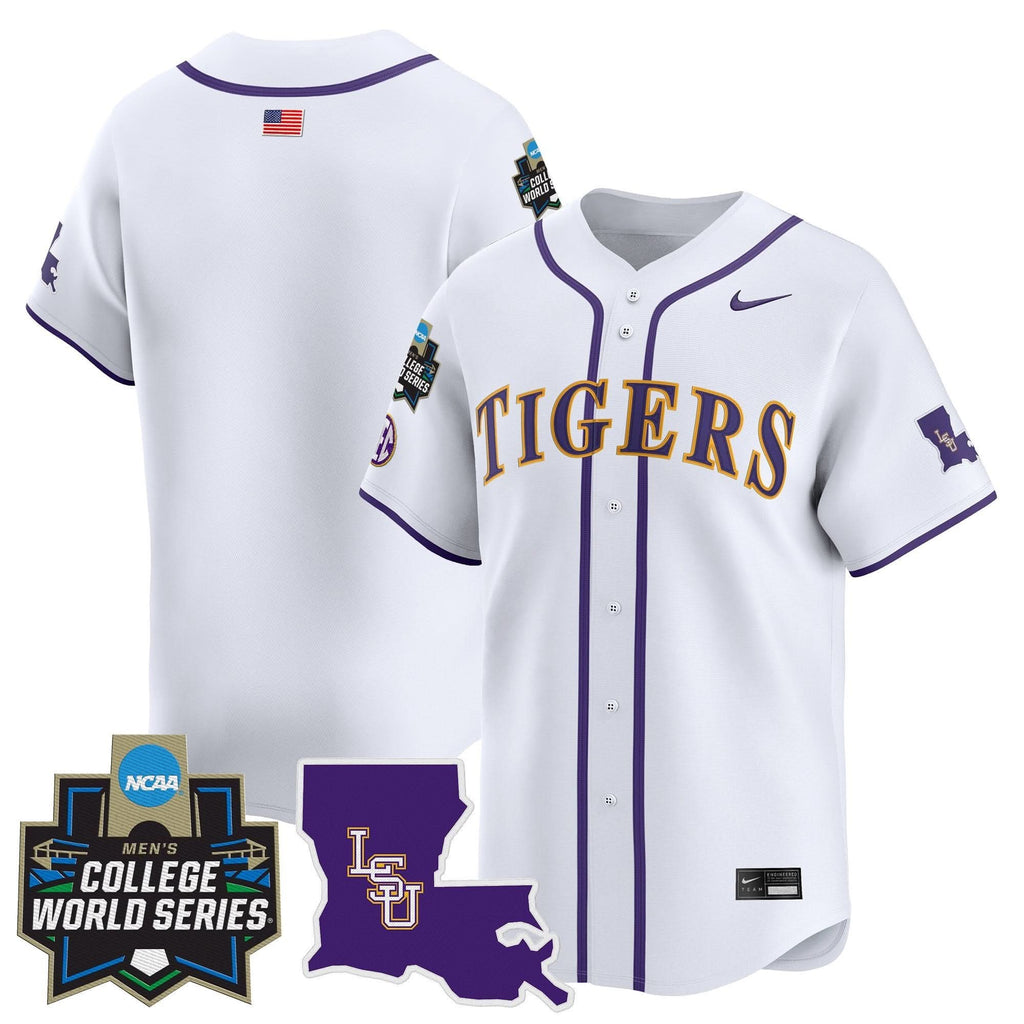 LSU 2025 World Series Vapor Premier Limited Jersey - Stitched