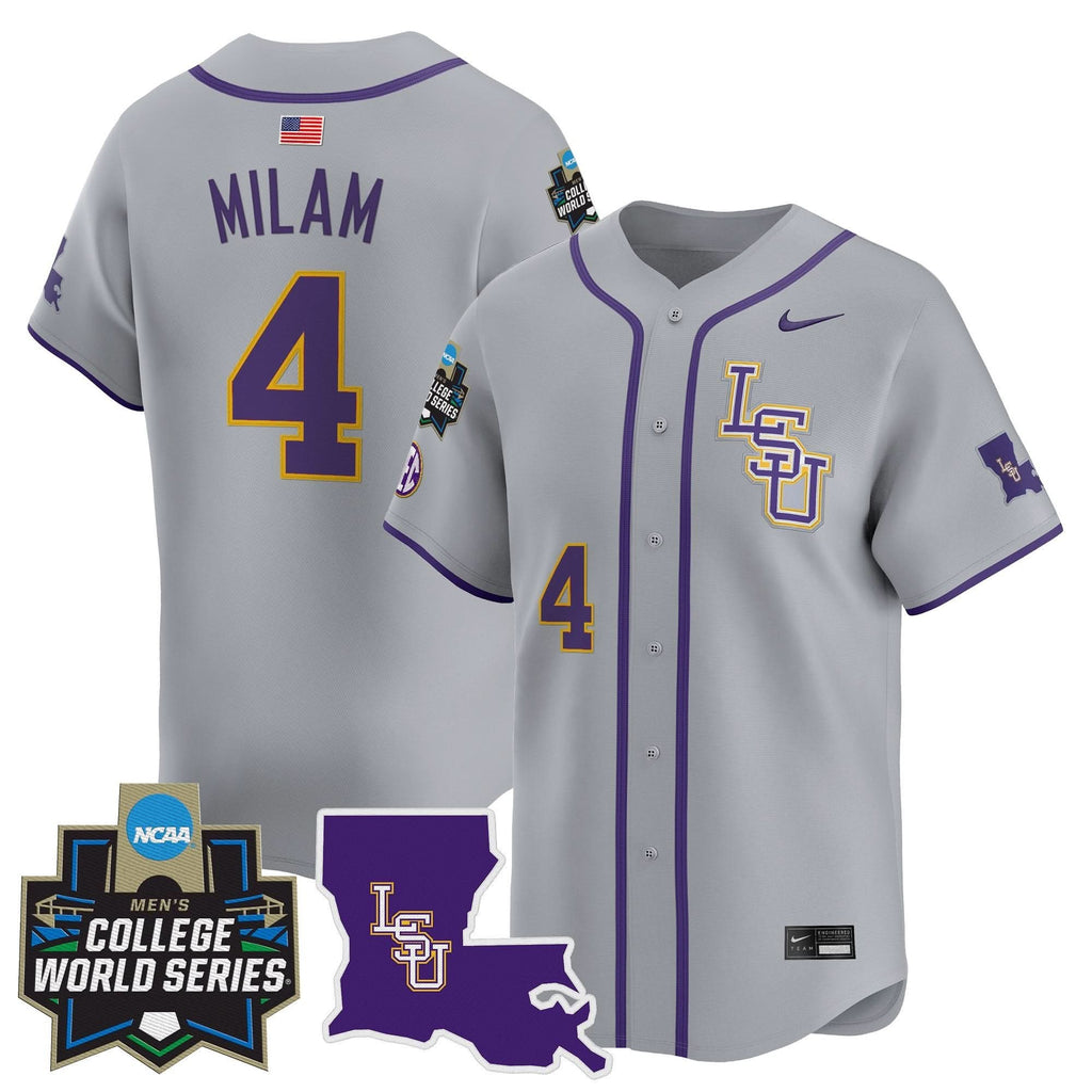LSU 2025 World Series Vapor Premier Limited Jersey - Stitched