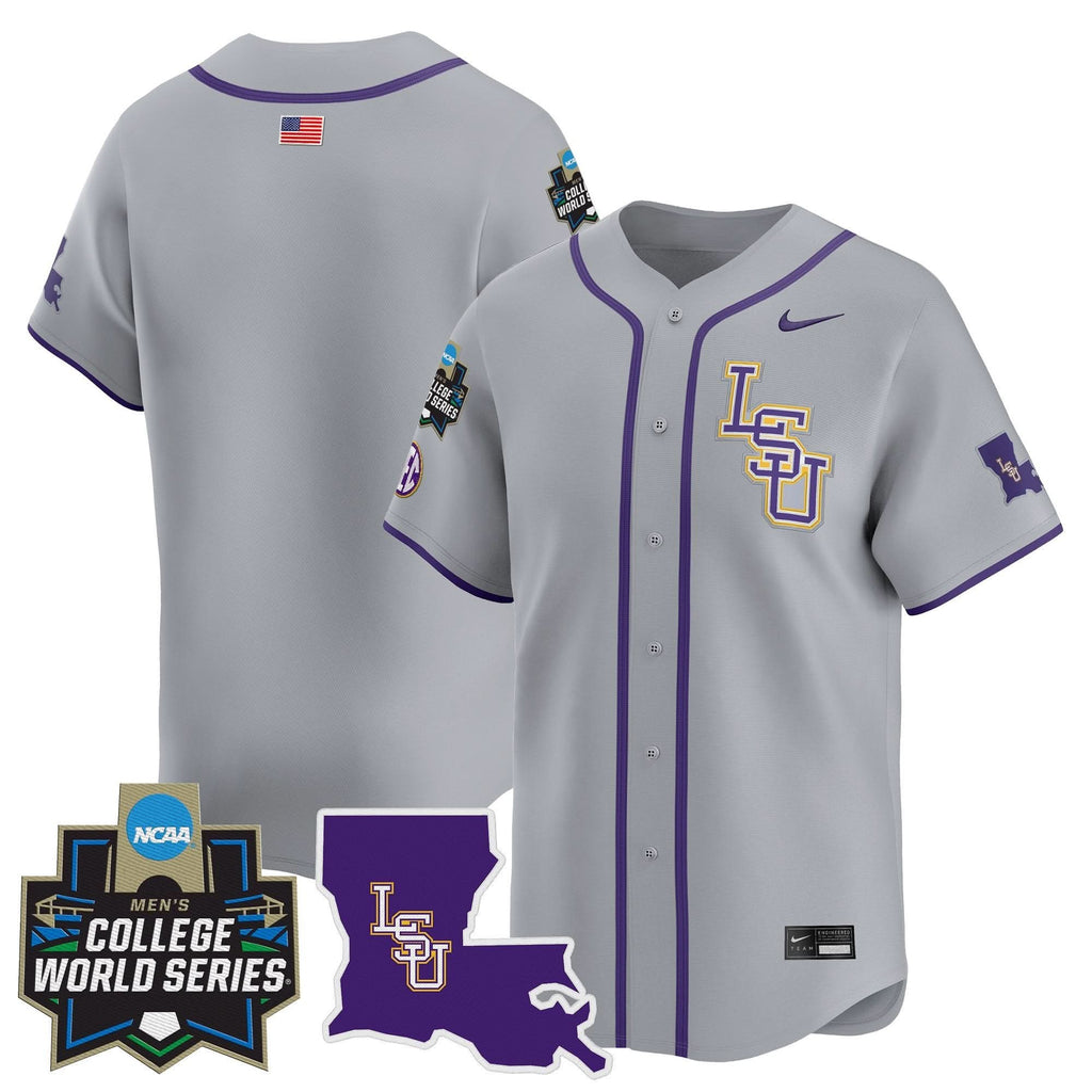 LSU 2025 World Series Vapor Premier Limited Jersey - Stitched