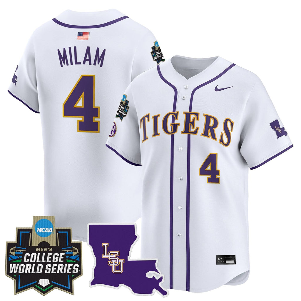 LSU 2025 World Series Vapor Premier Limited Jersey - Stitched