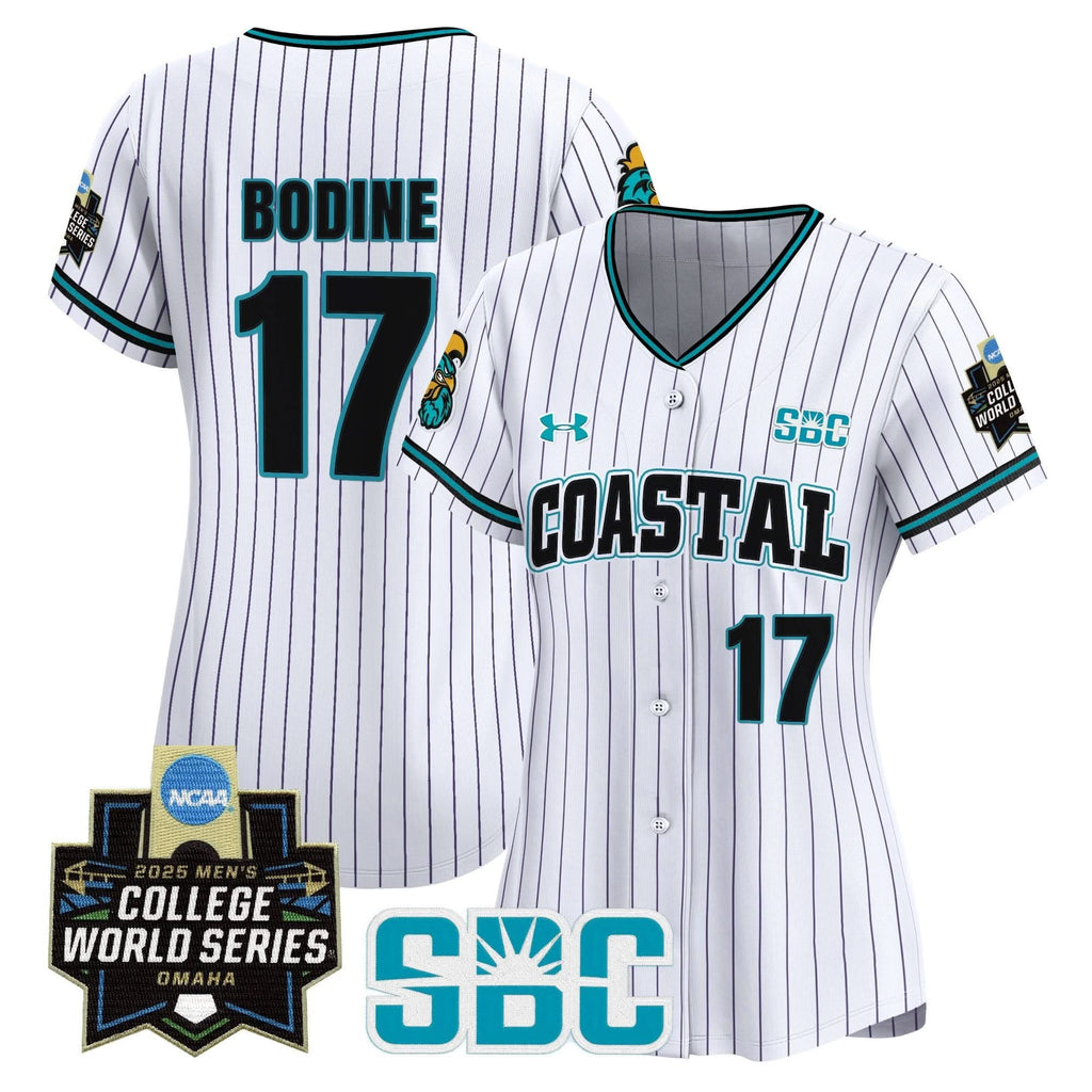 Women's Coastal Carolina Chanticleers 2025 World Series Vapor Premier Limited Jersey - Stitched