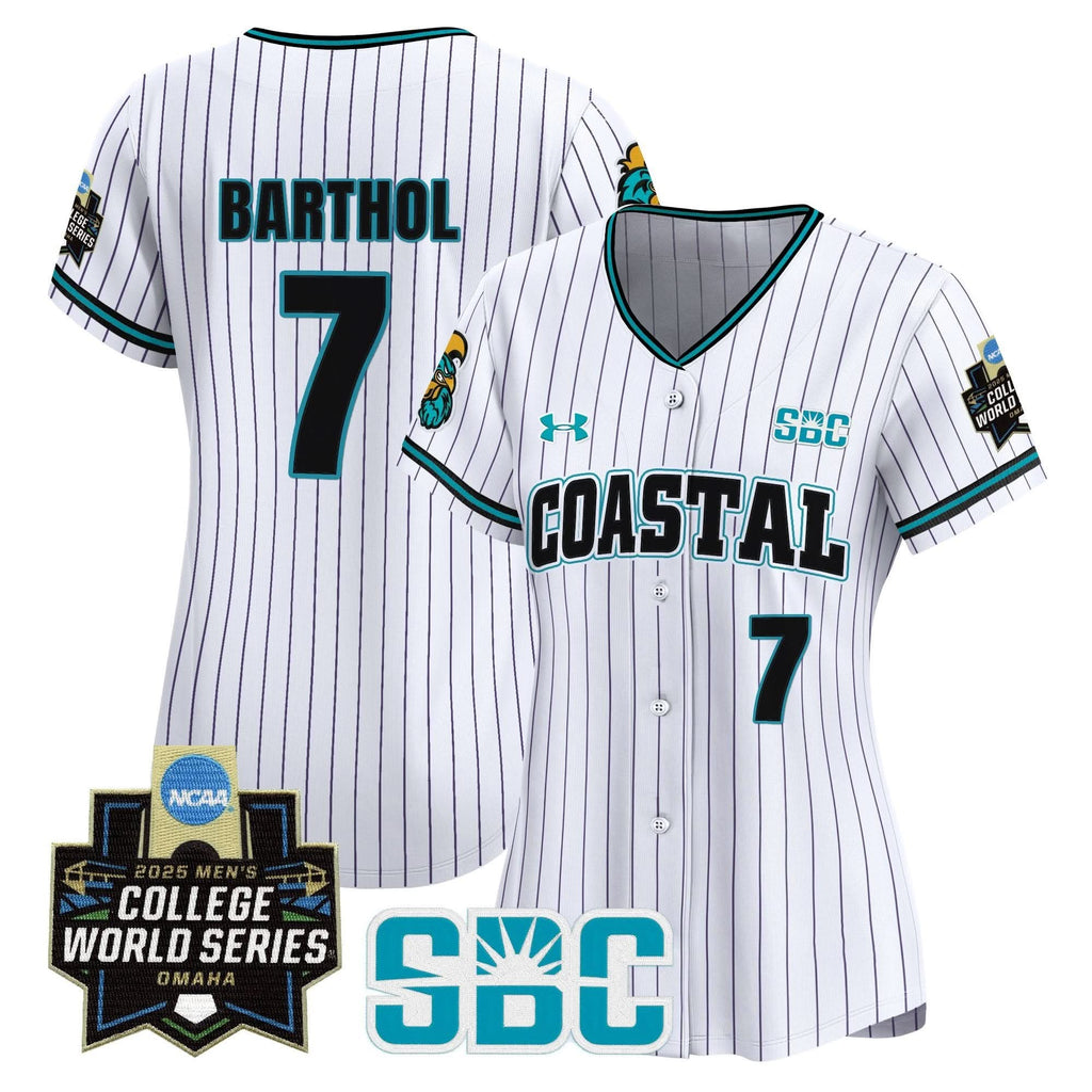 Women's Coastal Carolina Chanticleers 2025 World Series Vapor Premier Limited Jersey - Stitched