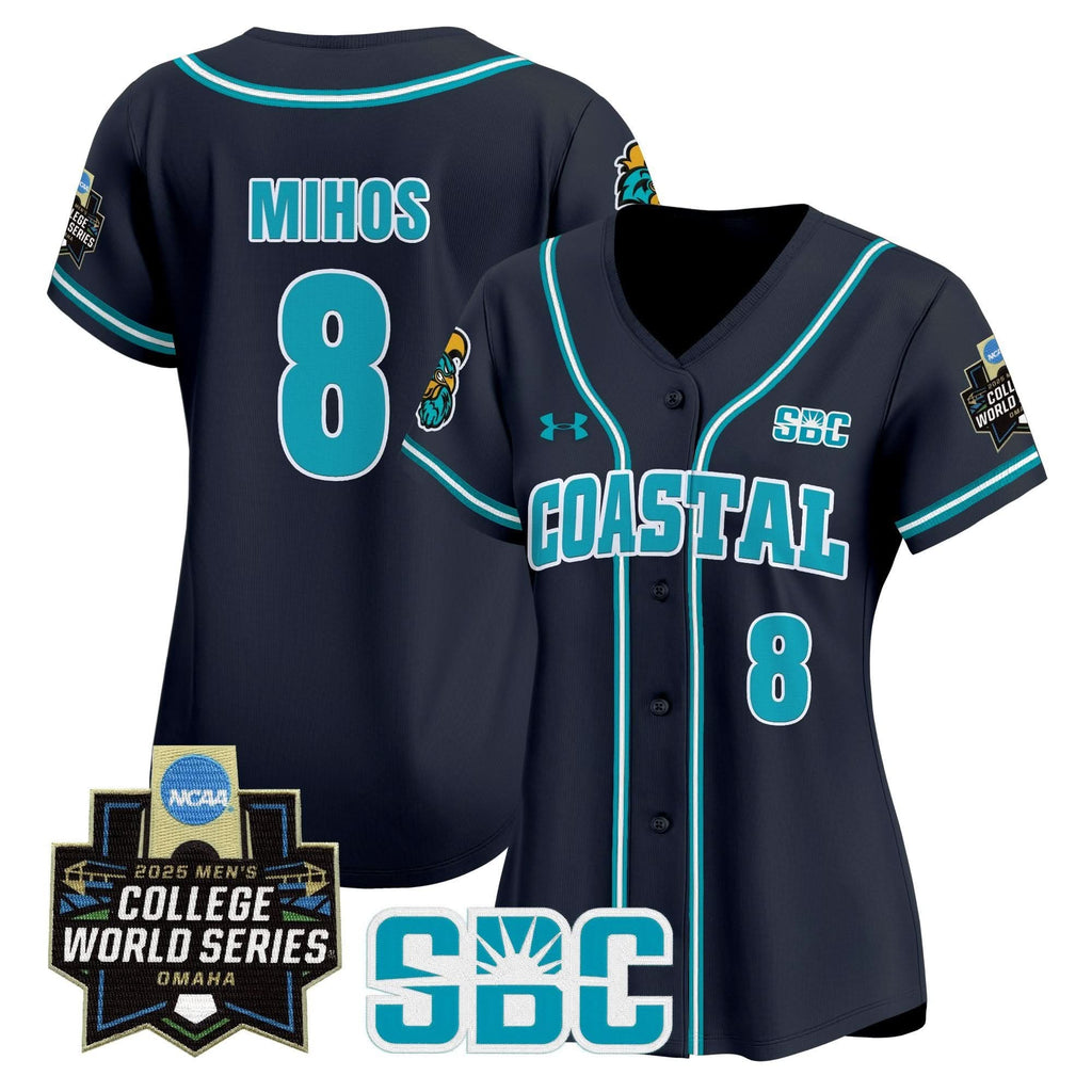 Women's Coastal Carolina Chanticleers 2025 World Series Vapor Premier Limited Jersey - Stitched