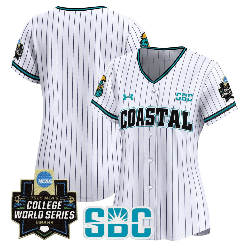 Women's Coastal Carolina Chanticleers 2025 World Series Vapor Premier Limited Jersey - Stitched