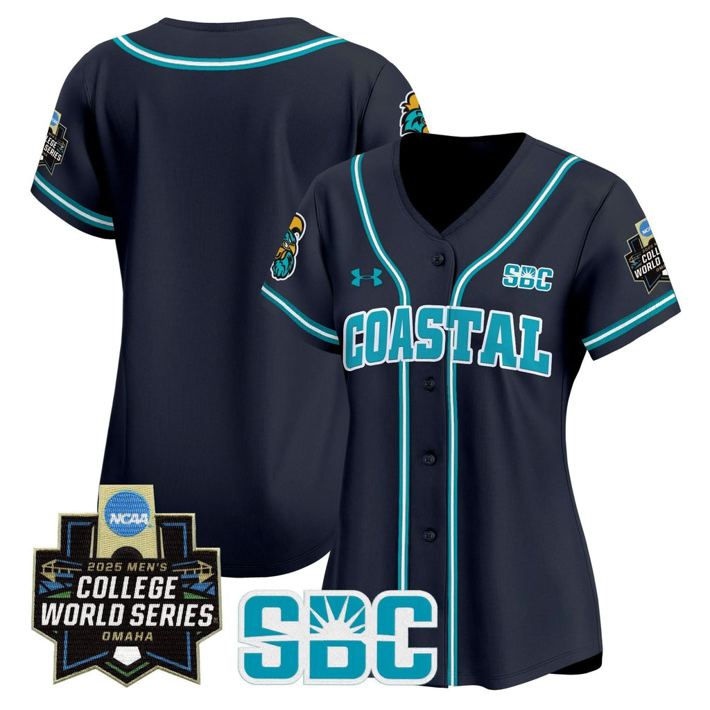 Women's Coastal Carolina Chanticleers 2025 World Series Vapor Premier Limited Jersey - Stitched