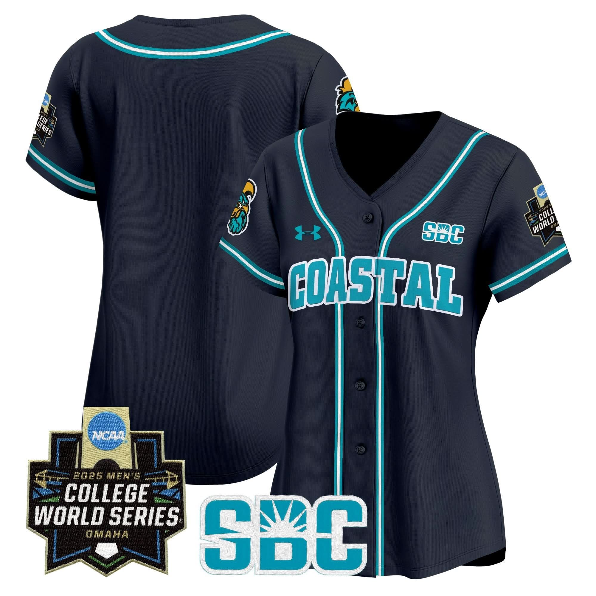 Women's Coastal Carolina Chanticleers 2025 World Series Vapor Premier Limited Jersey - Stitched
