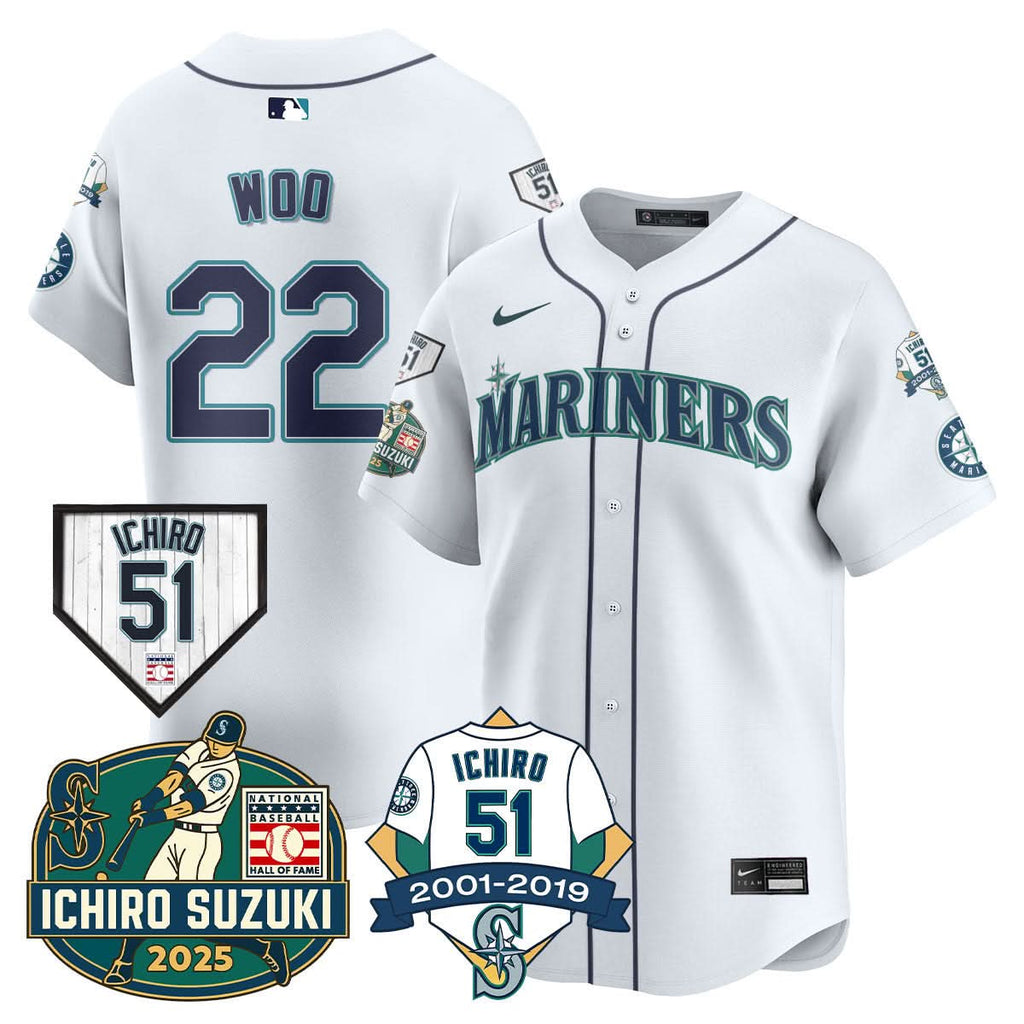 SM Ichiro Number Retirement Jersey - Stitched