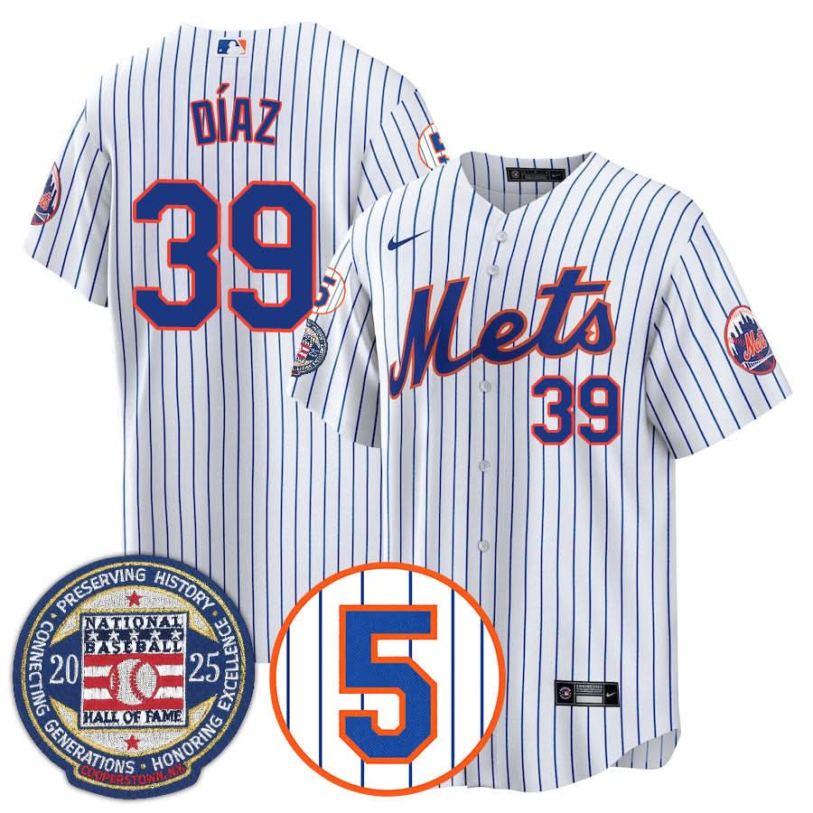 NYM Number Retirement & Hall of Fame Gold Jersey - Stitched