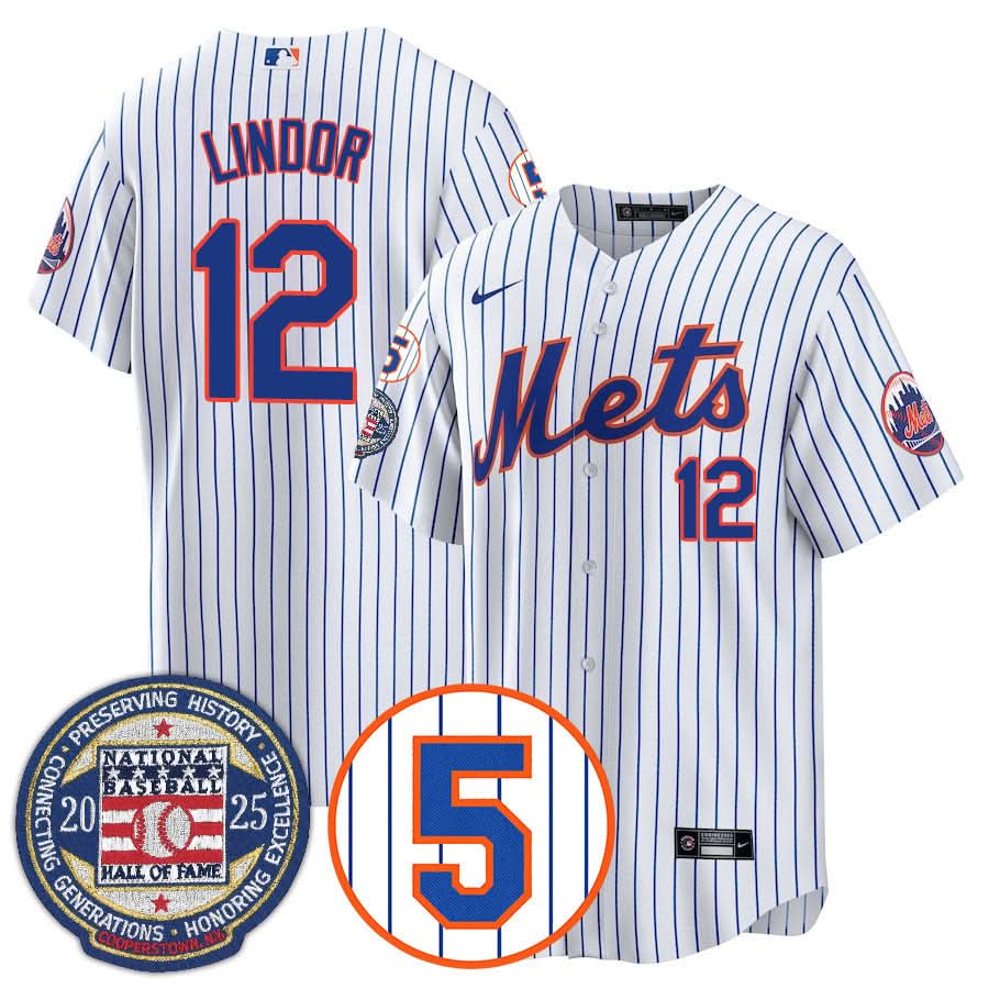 NYM Number Retirement & Hall of Fame Gold Jersey - Stitched