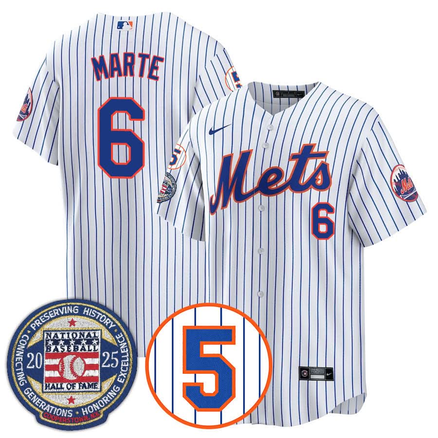 NYM Number Retirement & Hall of Fame Gold Jersey - Stitched