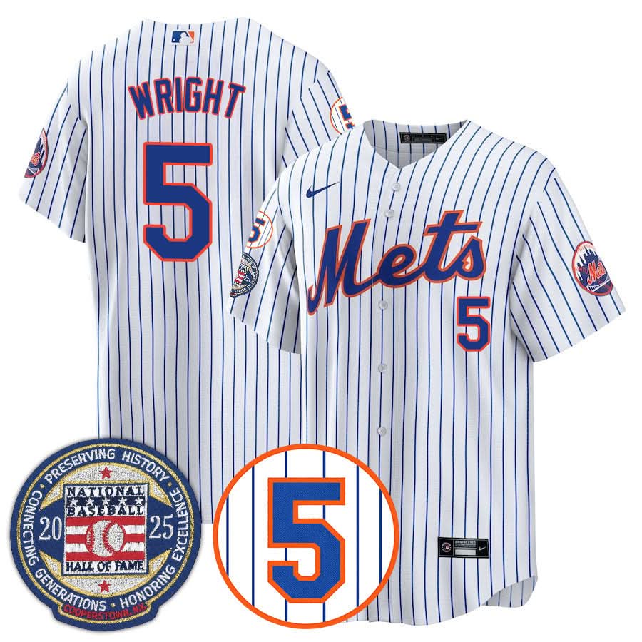 NYM Number Retirement & Hall of Fame Gold Jersey - Stitched