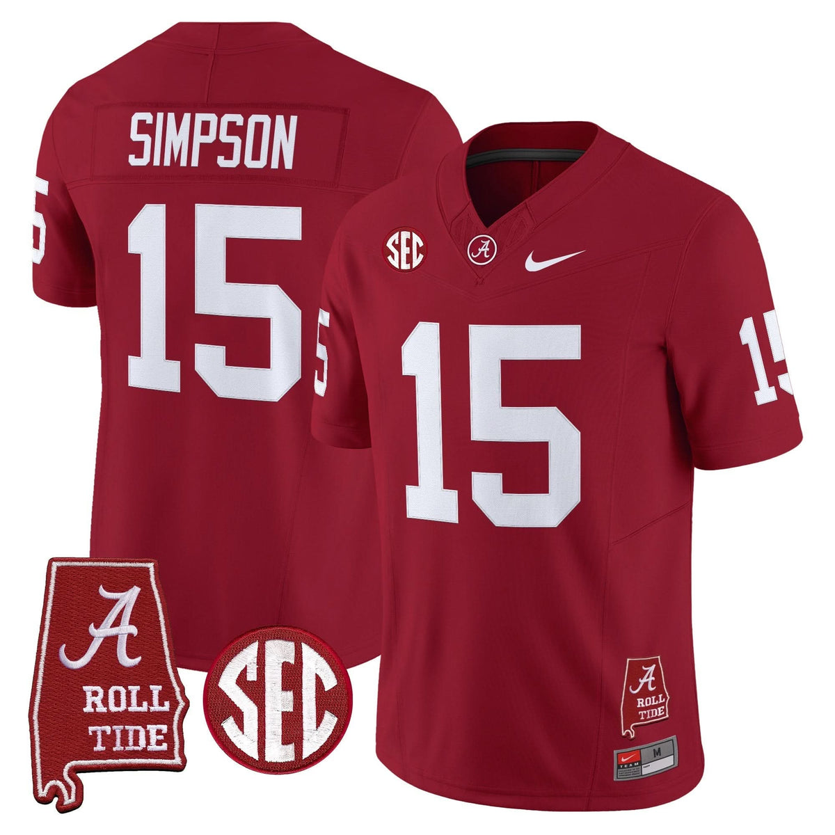 ACT Throwback Vapor Limited Jersey - Alabama Map