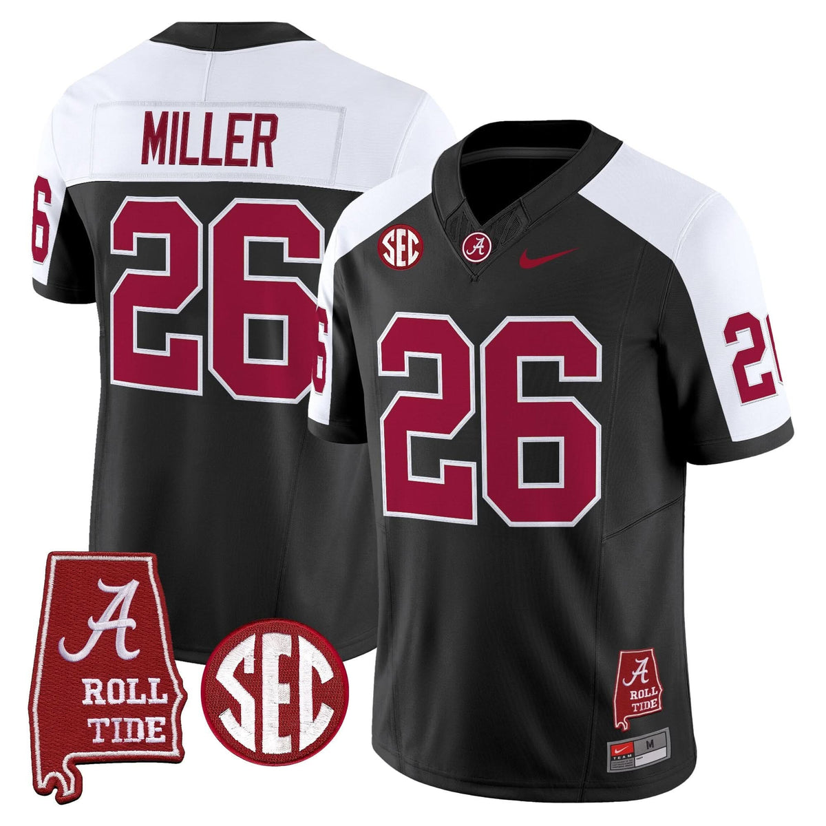 ACT Throwback Vapor Limited Jersey - Alabama Map