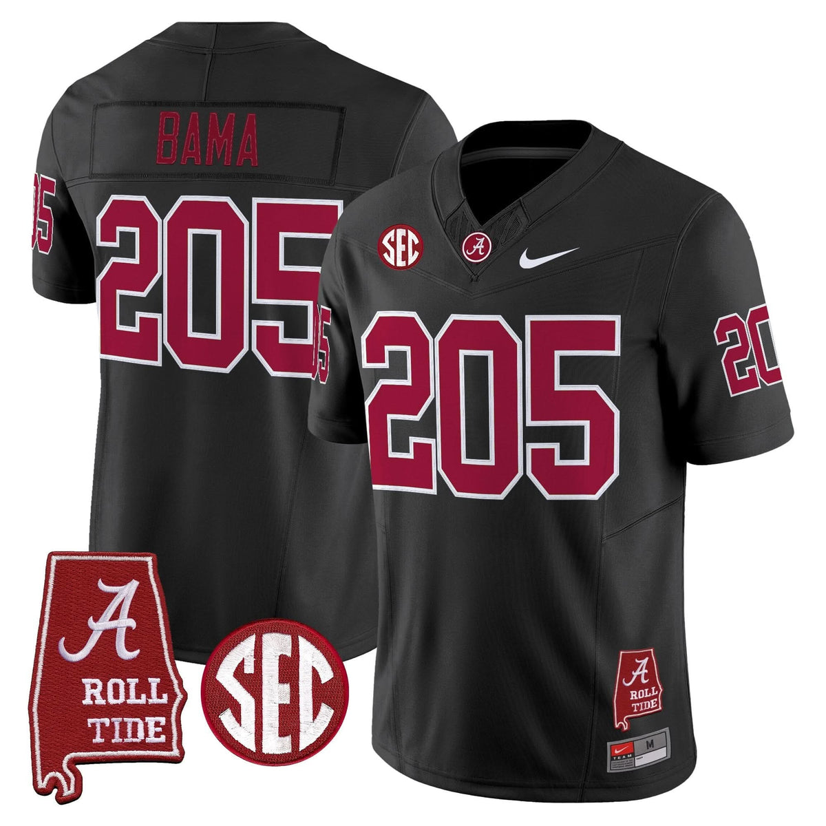 ACT Throwback Vapor Limited Jersey - Alabama Map