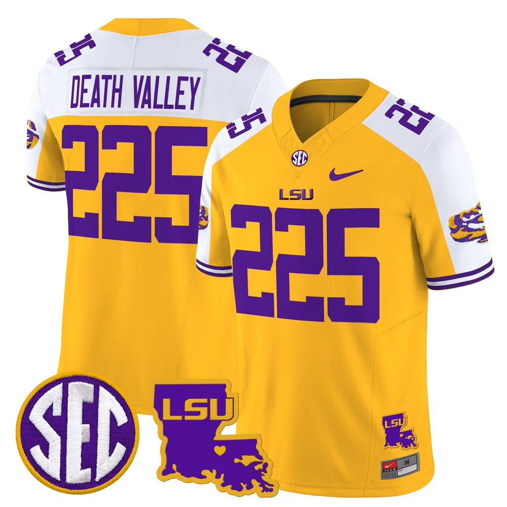 LSU 2025 Louisiana Patch Vapor Limited Jersey