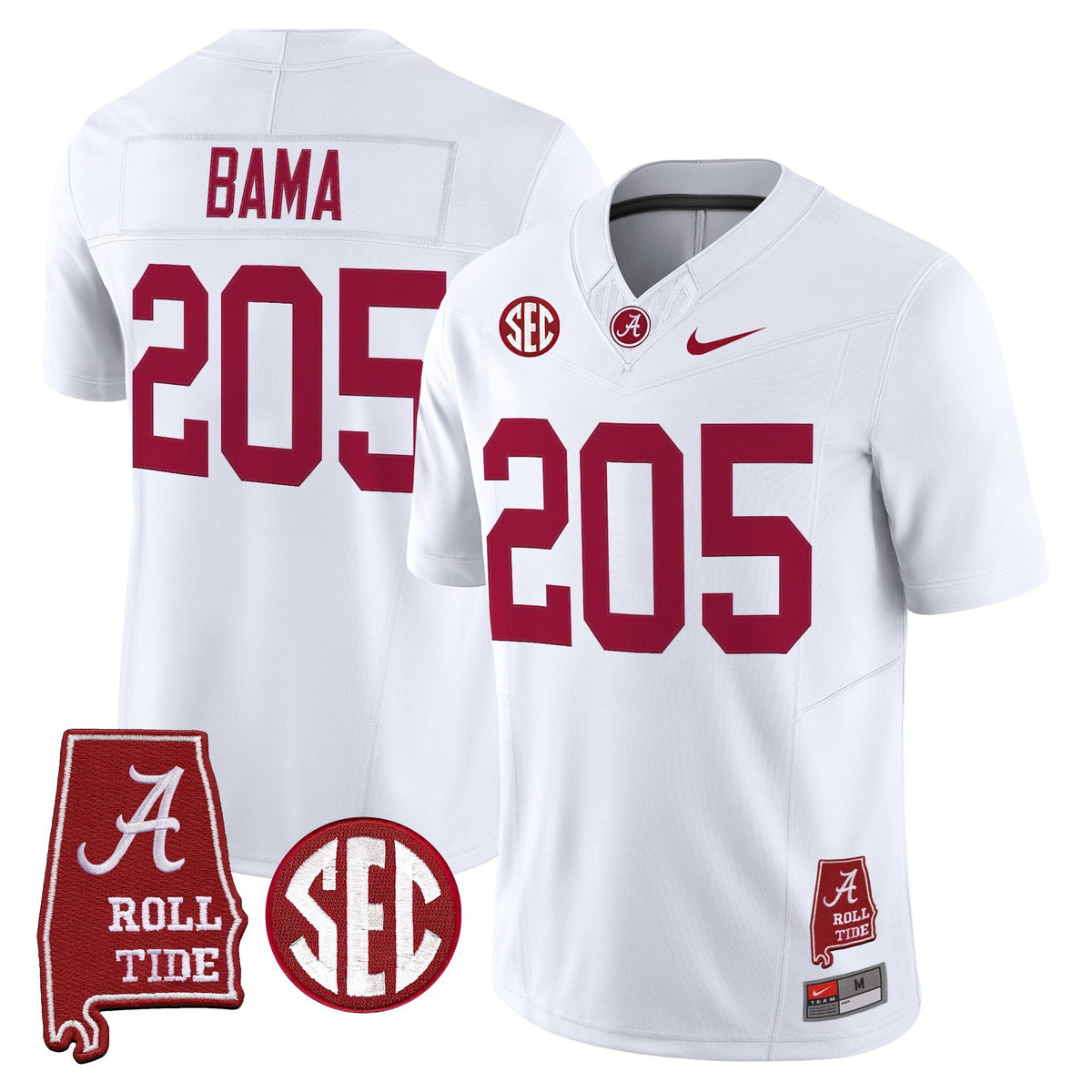BAMA 2026 Vapor Limited Jersey - Alabama Map - Stitched
