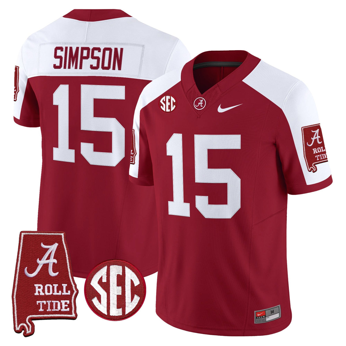 BAMA 2026 Vapor Limited Jersey - Alabama Map - Stitched