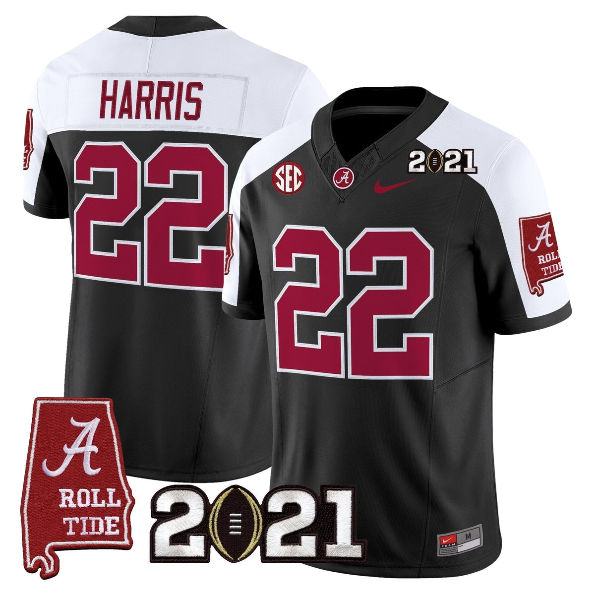 ACT '2021 CFP National Championship' Vapor Limited Jersey - Alabama Map