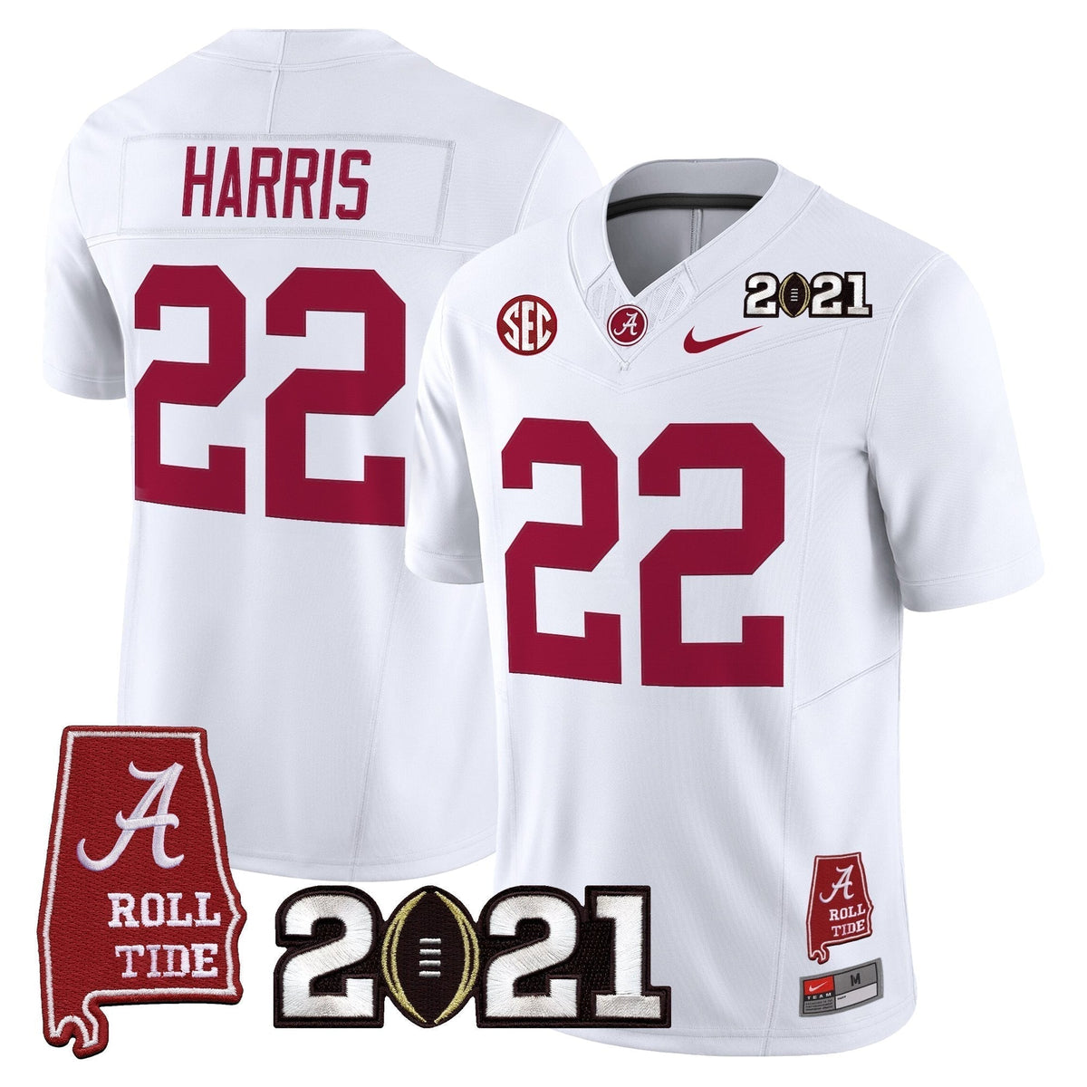 ACT '2021 CFP National Championship' Vapor Limited Jersey - Alabama Map
