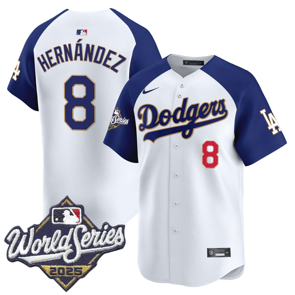 LAD 2025 World Series Gold Trim Vapor Premier Limited Jersey - Stitched
