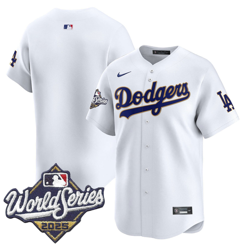 LAD 2025 World Series Gold Trim Vapor Premier Limited Jersey - Stitched