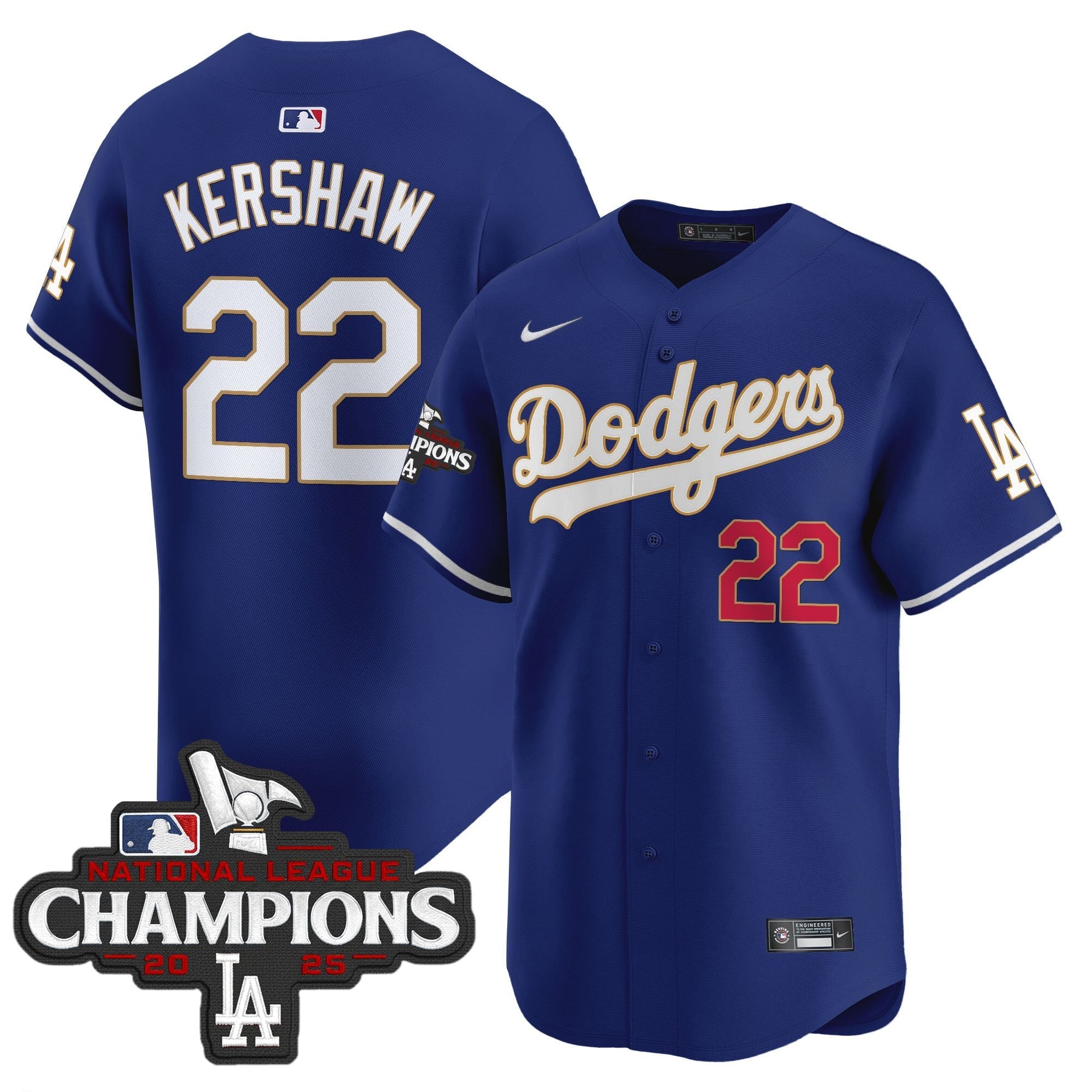 LAD 2025 National League Champions Vapor Premier Limited Jersey - Stitched