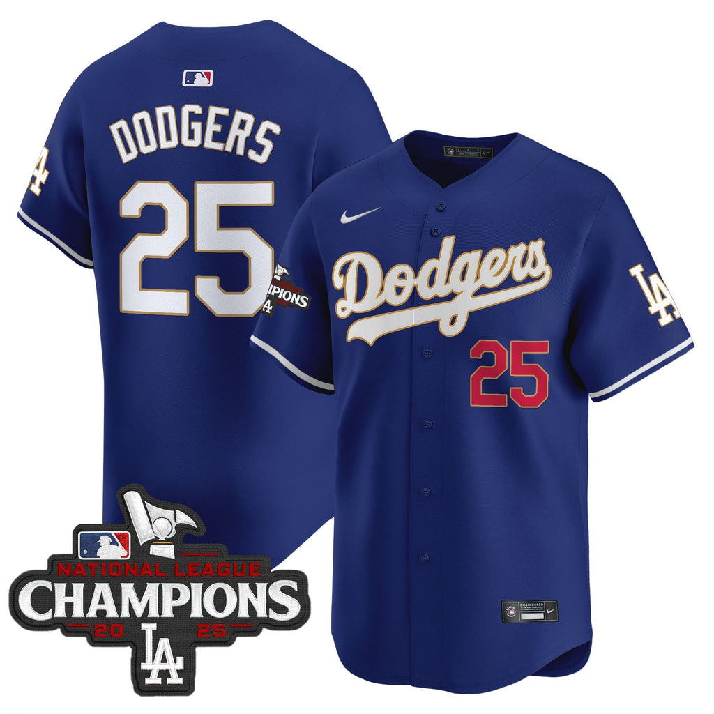 LAD 2025 National League Champions Vapor Premier Limited Jersey - Stitched