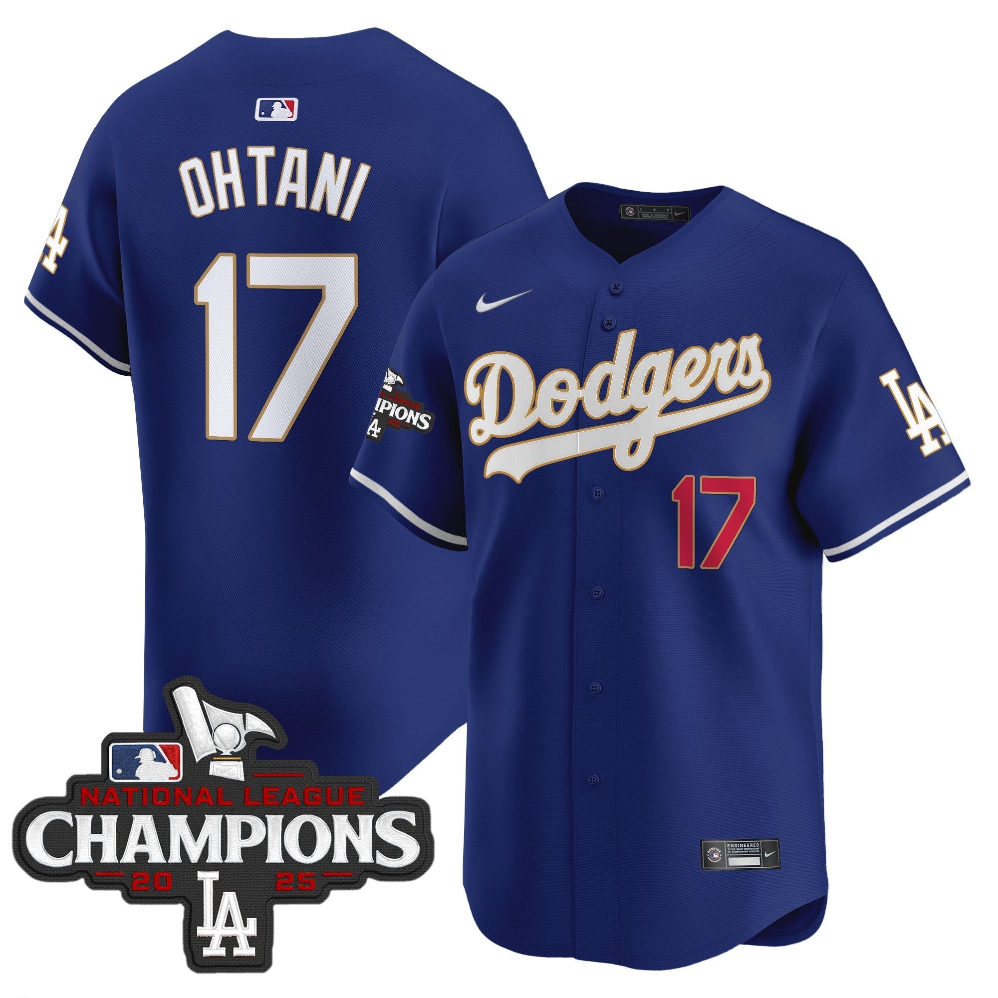 LAD 2025 National League Champions Vapor Premier Limited Jersey - Stitched