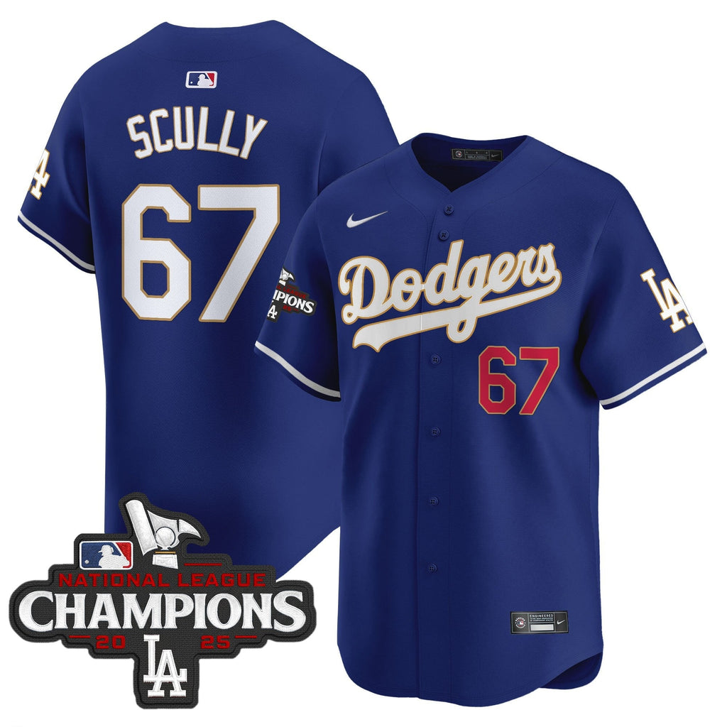 LAD 2025 National League Champions Vapor Premier Limited Jersey - Stitched