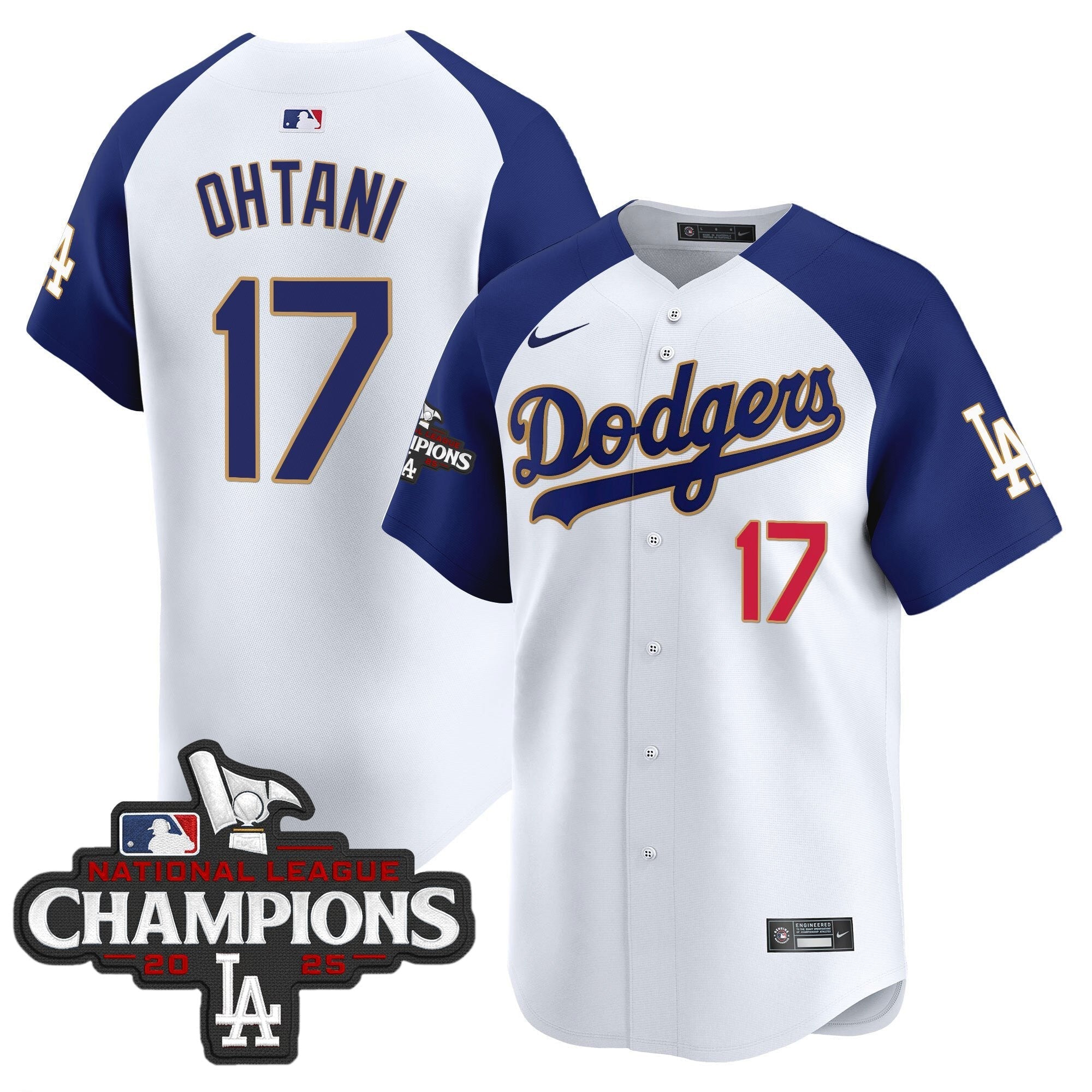 LAD 2025 National League Champions Vapor Premier Limited Jersey - Stitched