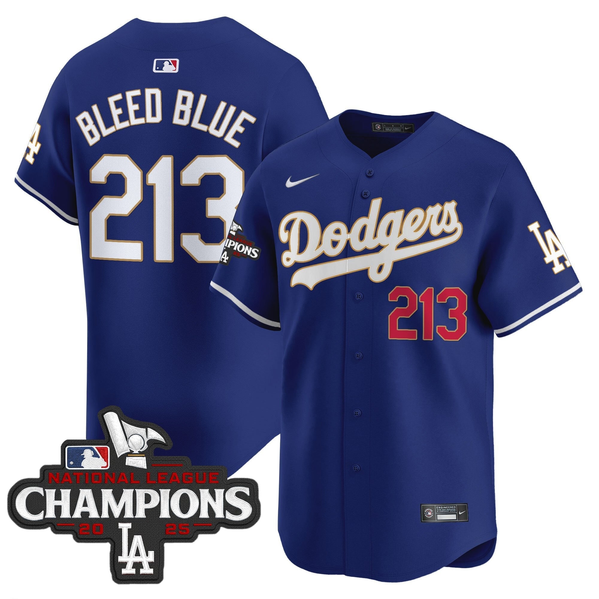 LAD 2025 National League Champions Vapor Premier Limited Jersey - Stitched