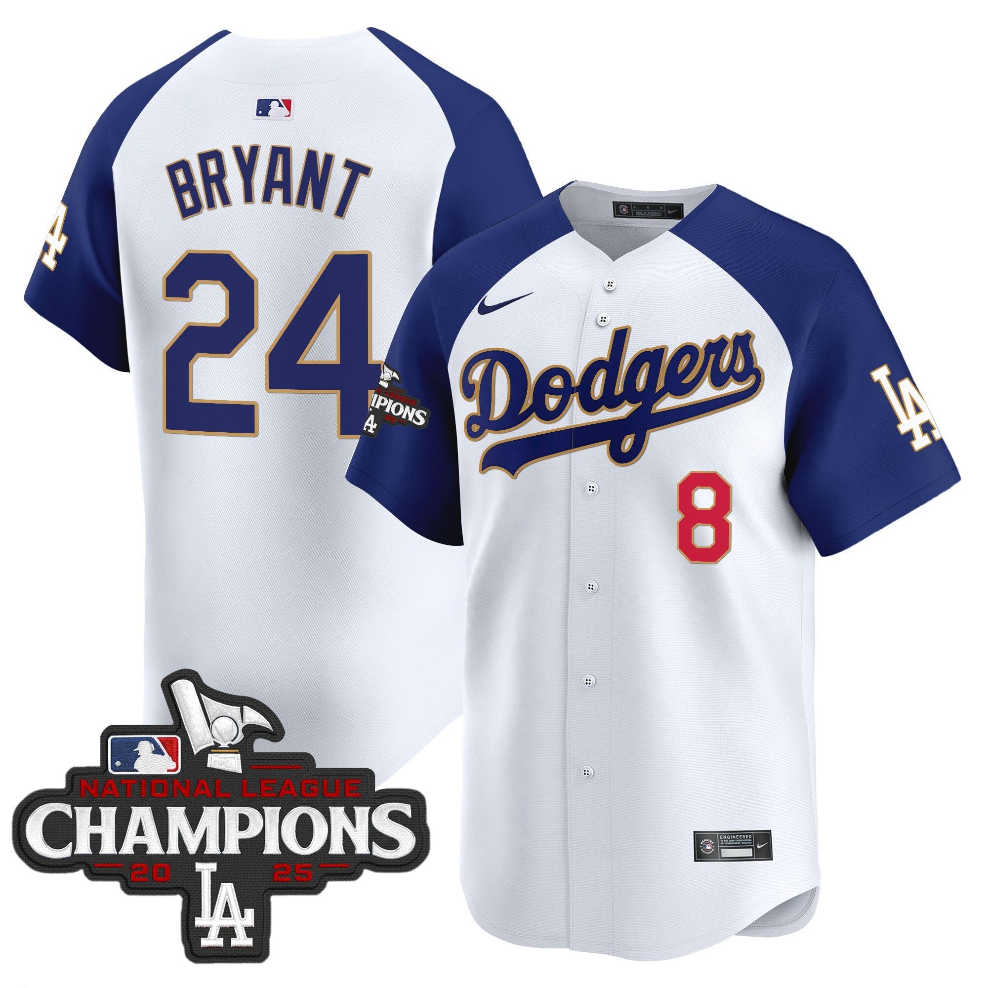 LAD 2025 National League Champions Vapor Premier Limited Jersey - Stitched