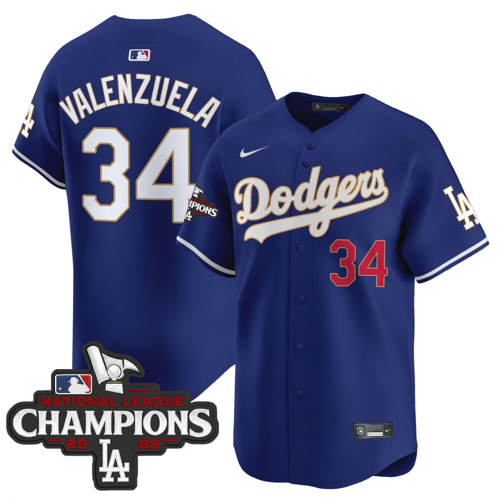 LAD 2025 National League Champions Vapor Premier Limited Jersey - Stitched