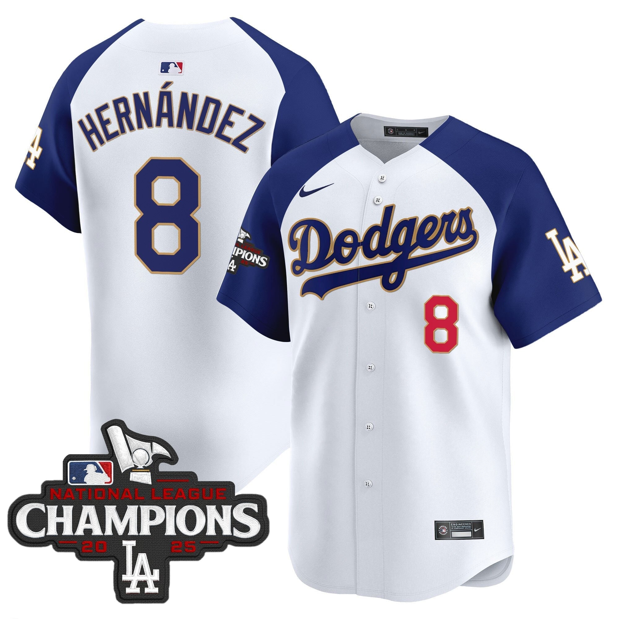 LAD 2025 National League Champions Vapor Premier Limited Jersey - Stitched