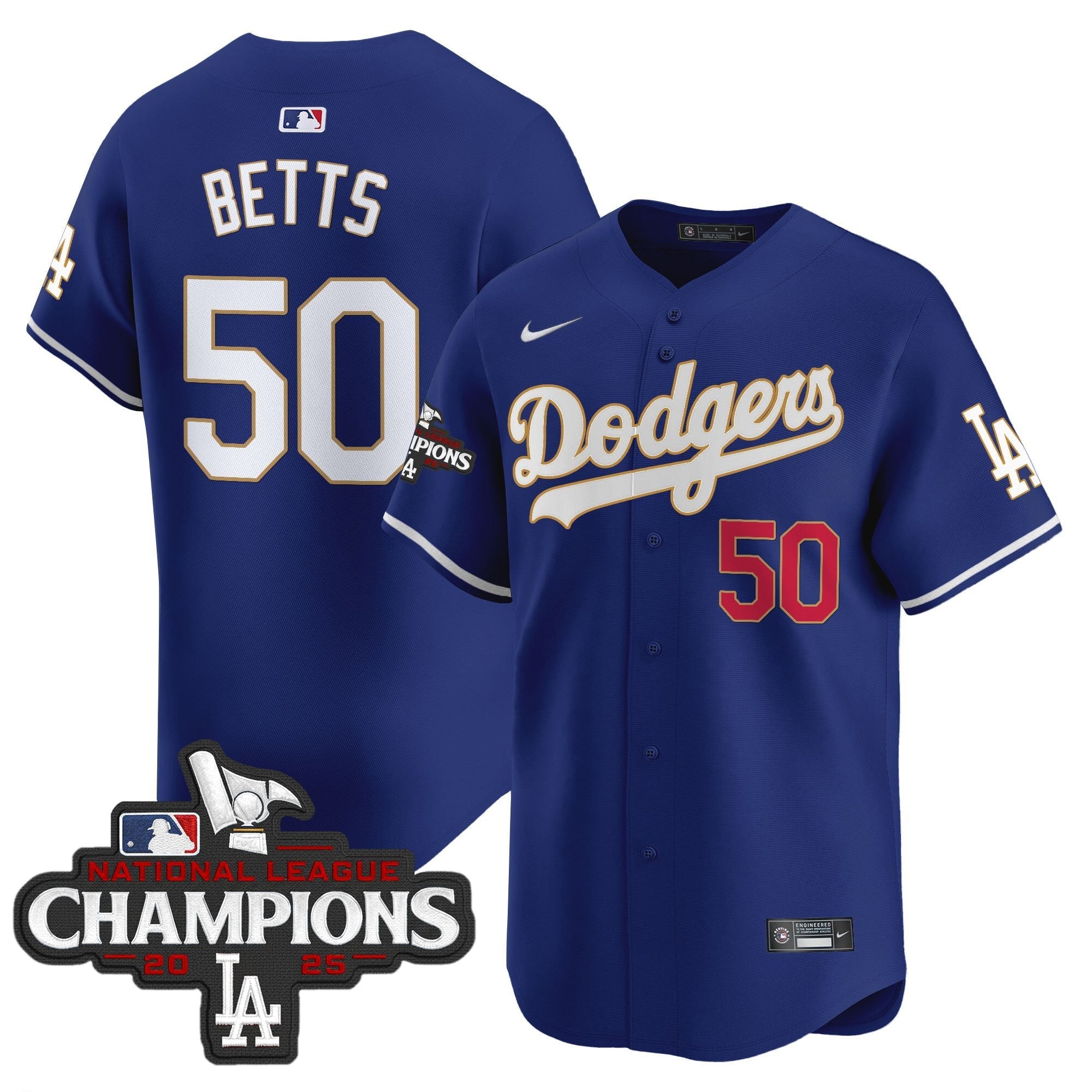 LAD 2025 National League Champions Vapor Premier Limited Jersey - Stitched
