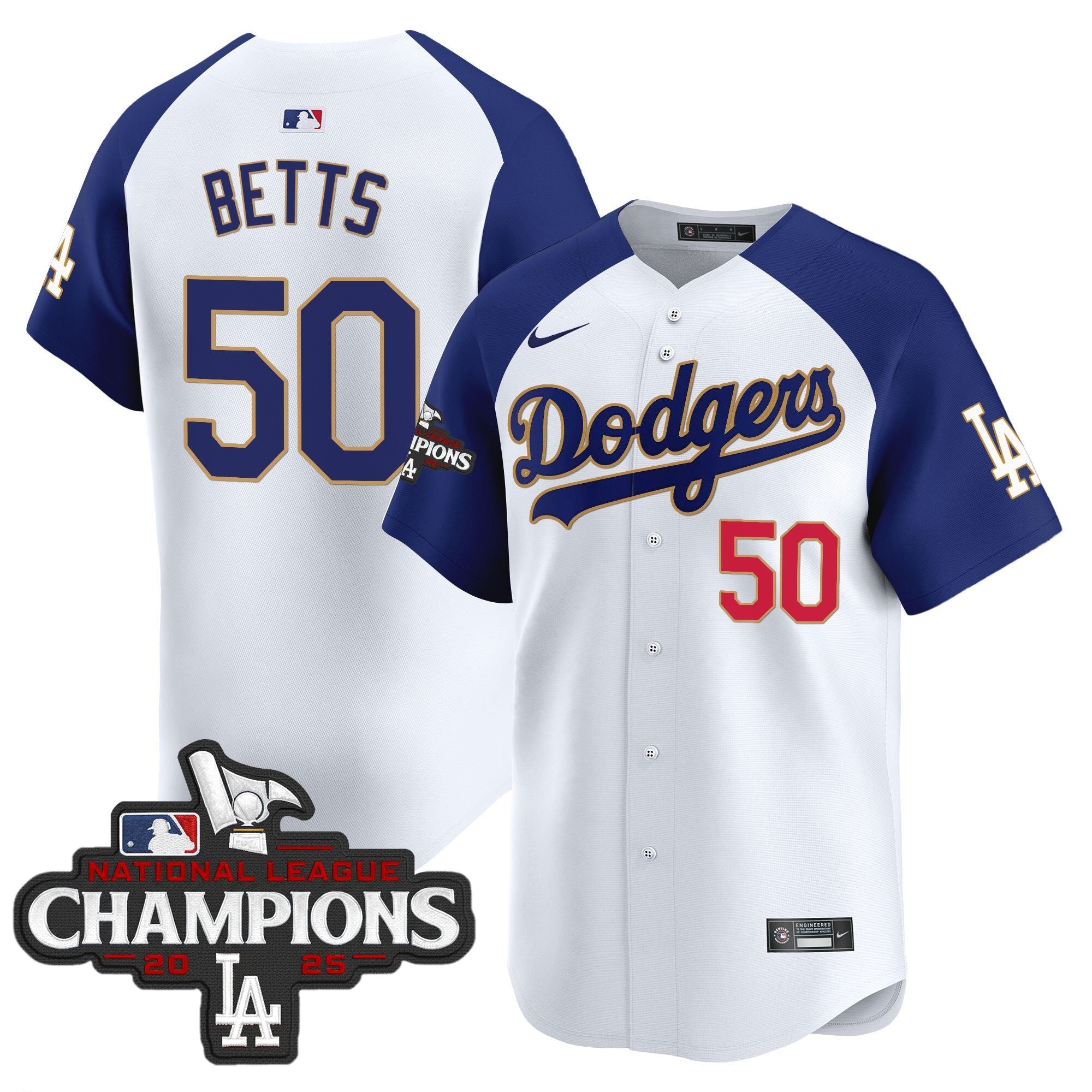 LAD 2025 National League Champions Vapor Premier Limited Jersey - Stitched