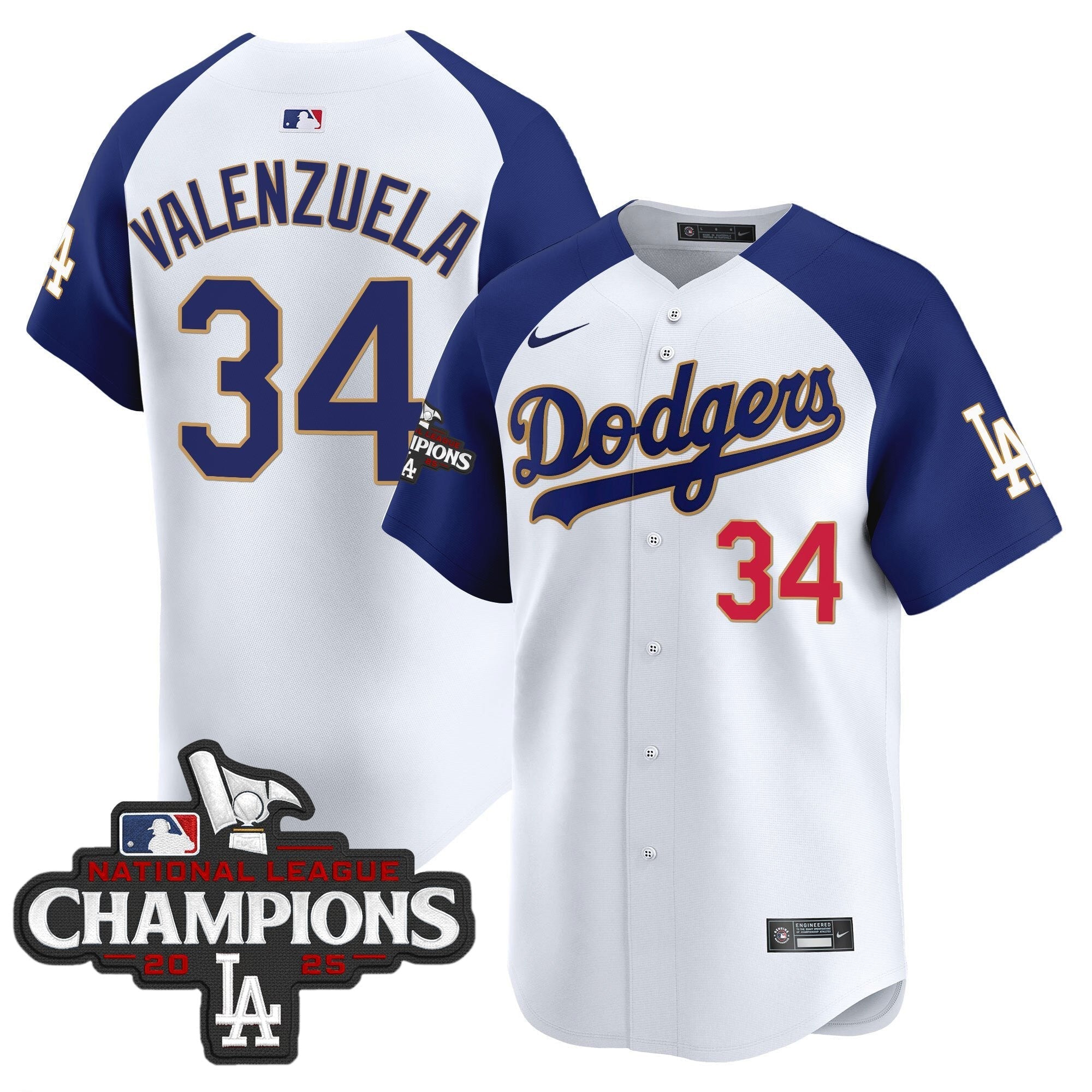 LAD 2025 National League Champions Vapor Premier Limited Jersey - Stitched