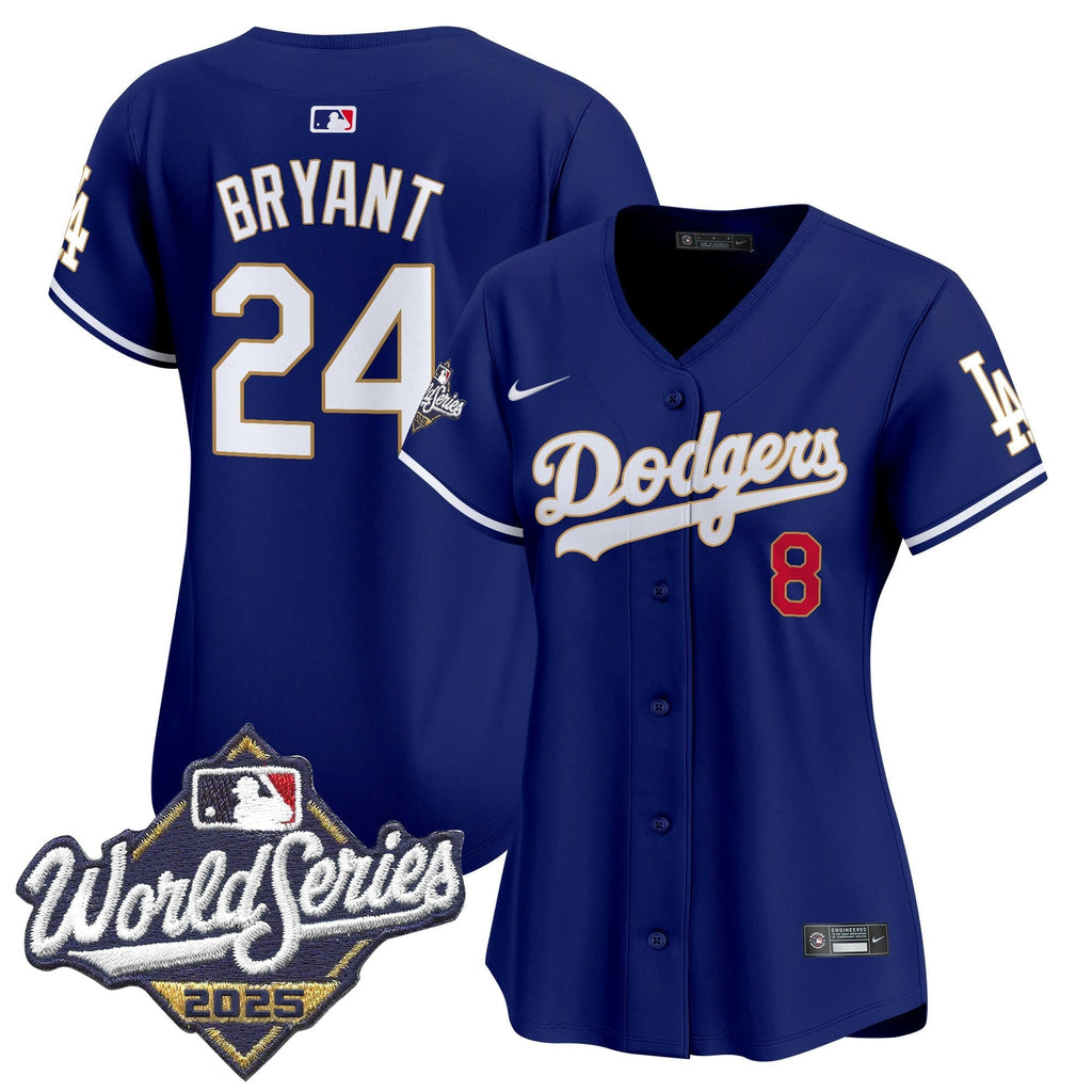 Women's LAD 2025 World Series Gold Trim Vapor Premier Limited Jersey - Stitched