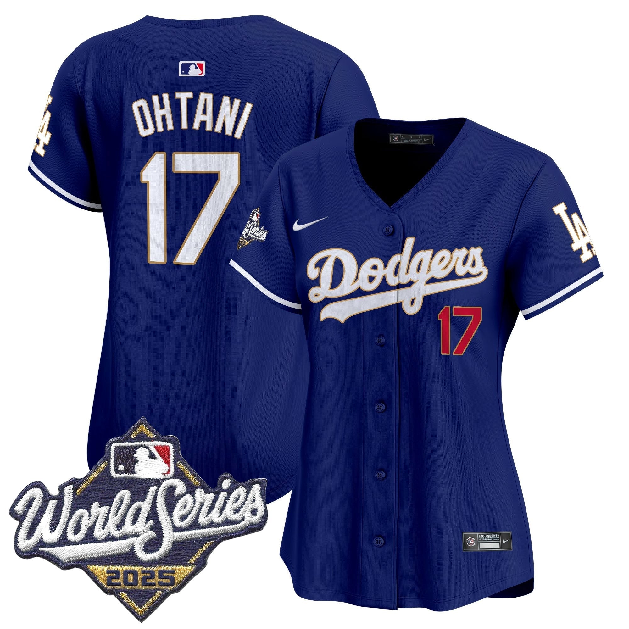 Women's LAD 2025 World Series Gold Trim Vapor Premier Limited Jersey - Stitched