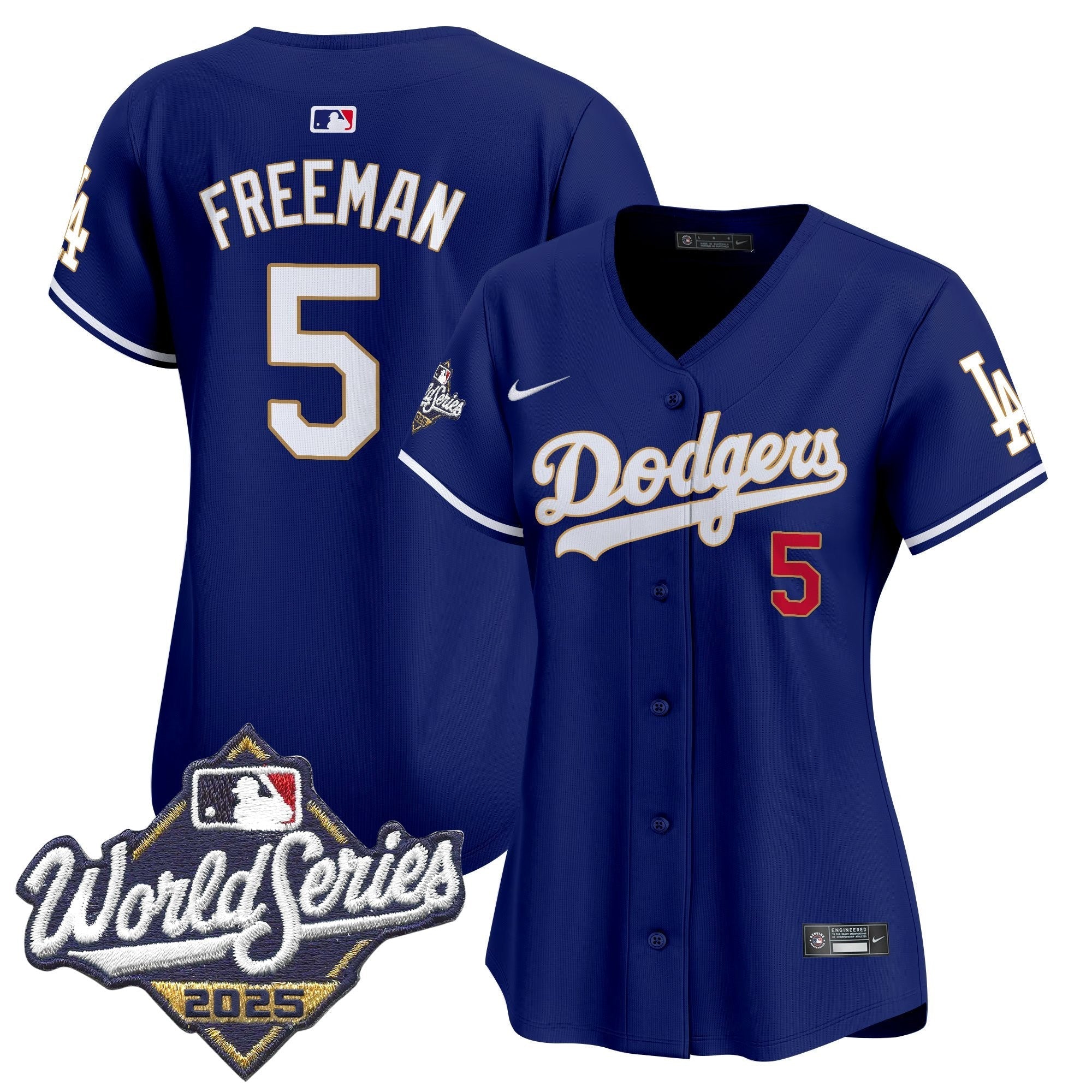 Women's LAD 2025 World Series Gold Trim Vapor Premier Limited Jersey - Stitched
