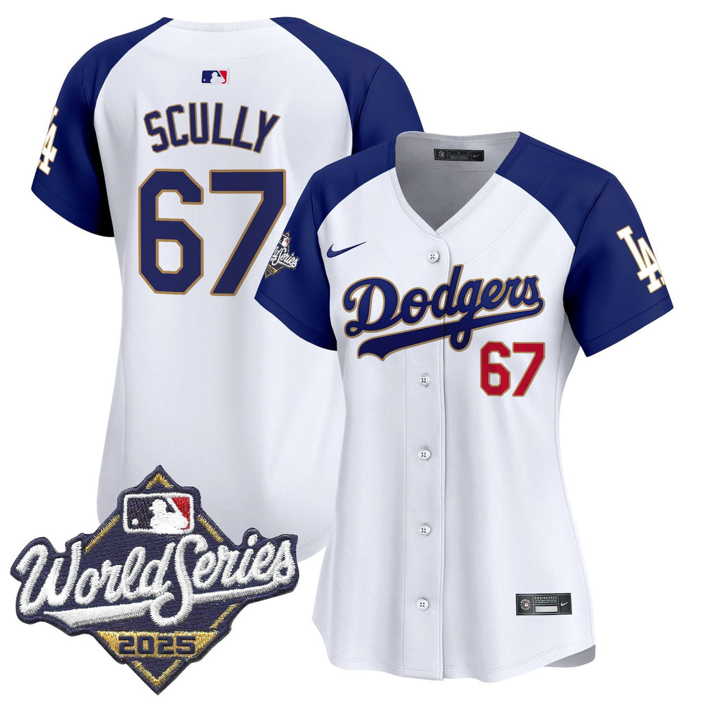 Women's LAD 2025 World Series Gold Trim Vapor Premier Limited Jersey - Stitched