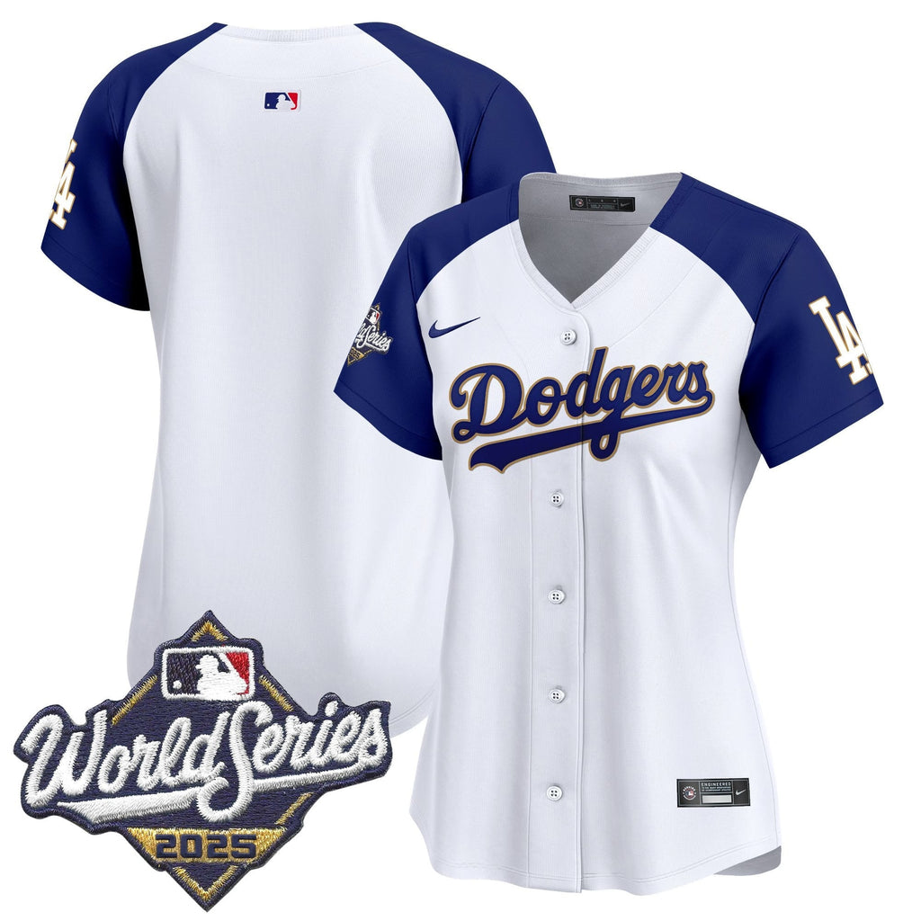 Women's LAD 2025 World Series Gold Trim Vapor Premier Limited Jersey - Stitched